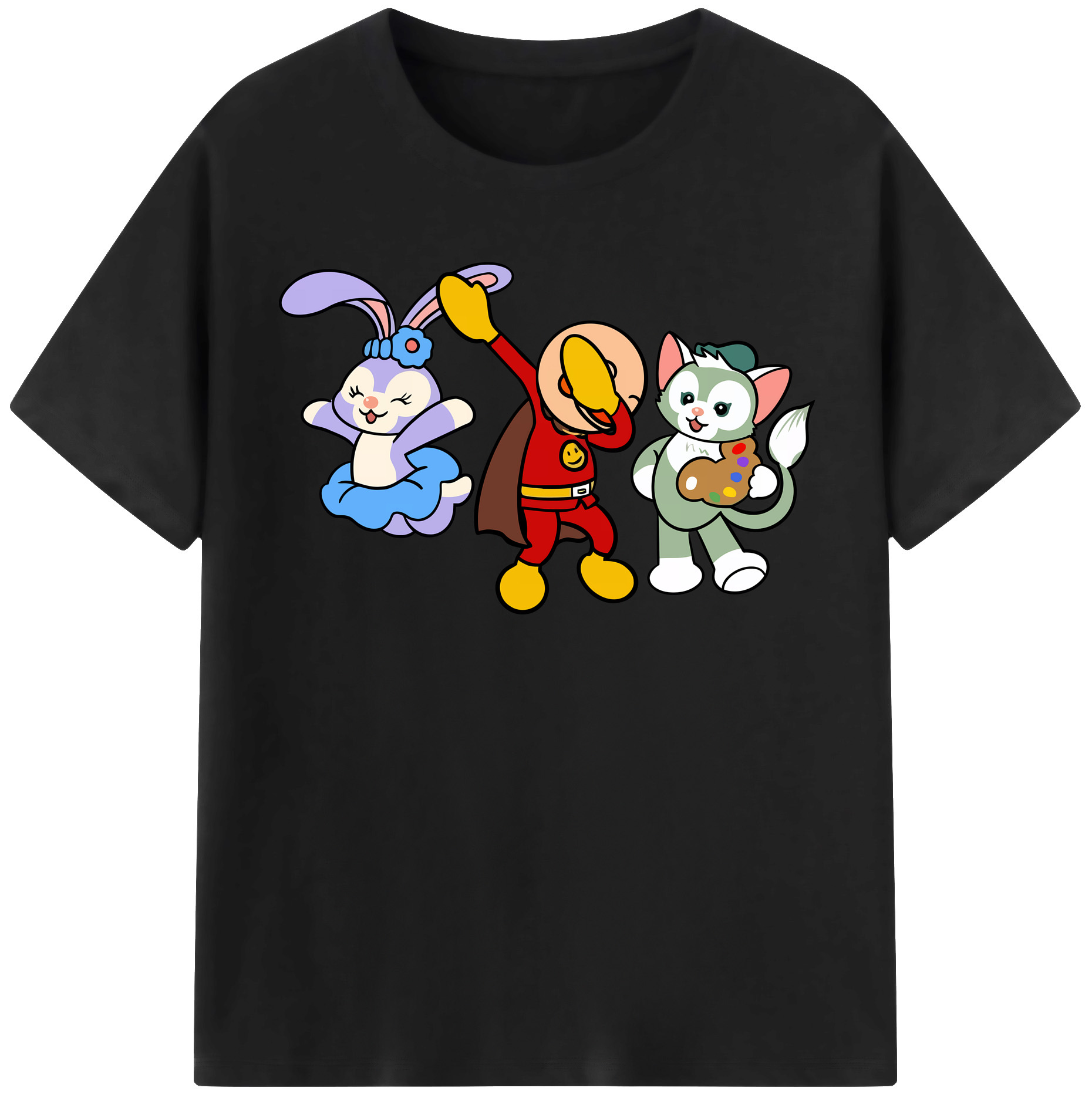 （画像用） アンパンマン Anpanman レディースカジュアルプリントTシャツ（綿100％）