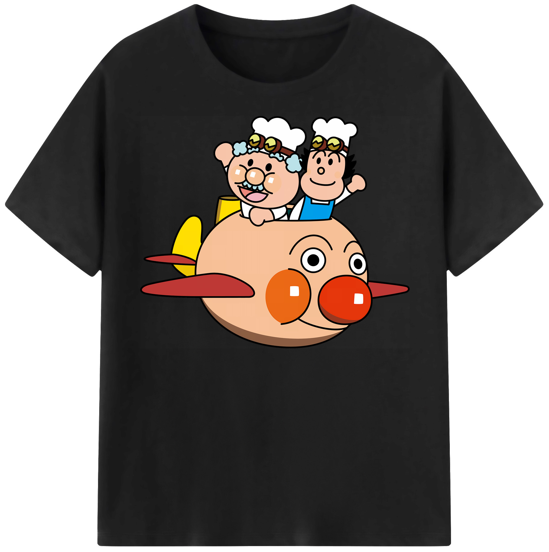 （画像用） アンパンマン Anpanman レディースカジュアルプリントTシャツ（綿100％）