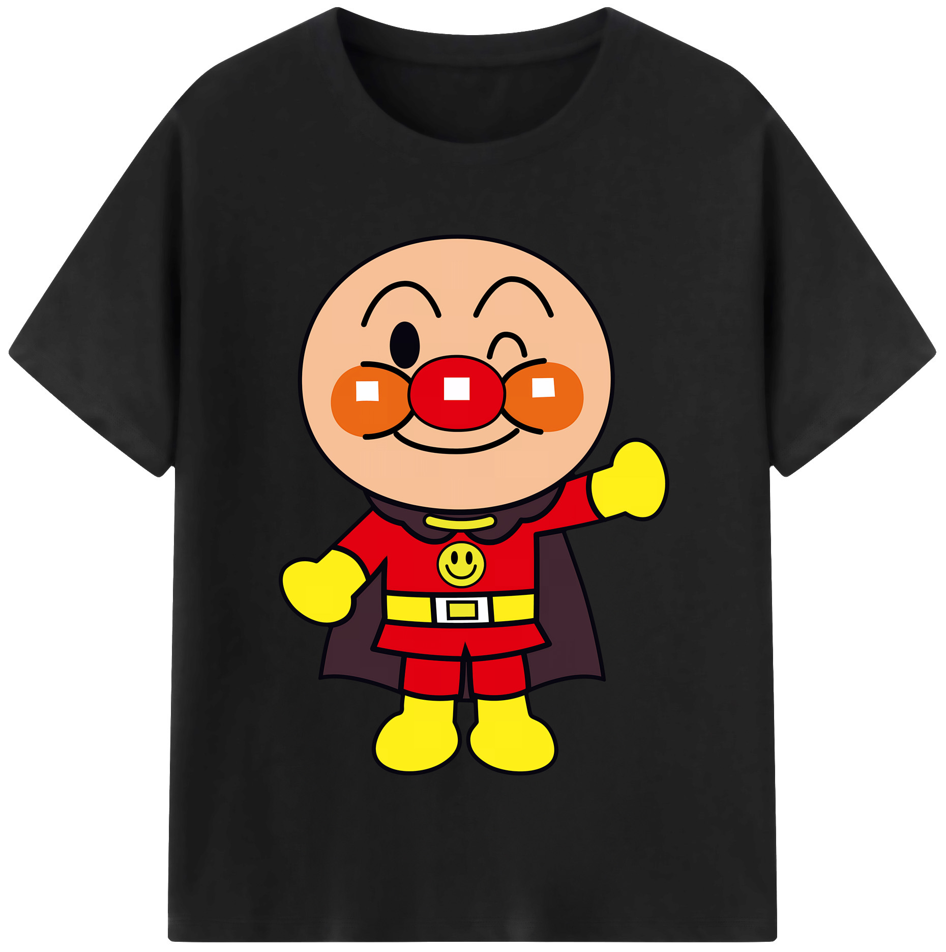 （画像用） アンパンマン Anpanman レディースカジュアルプリントTシャツ（綿100％）