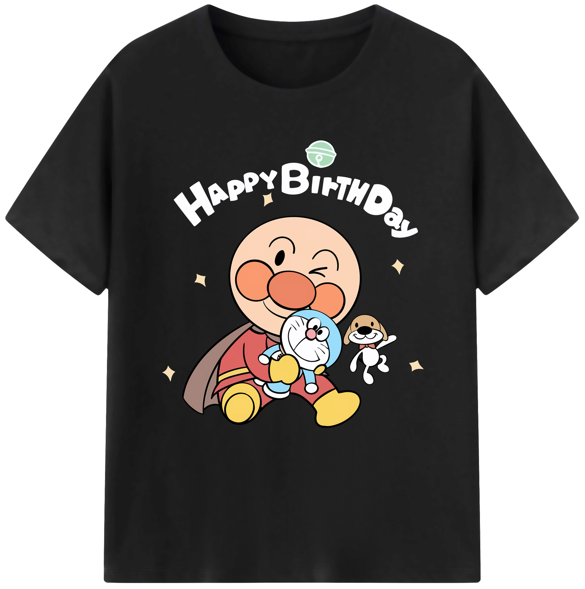 （画像用） アンパンマン Anpanman レディースカジュアルプリントTシャツ（綿100％）