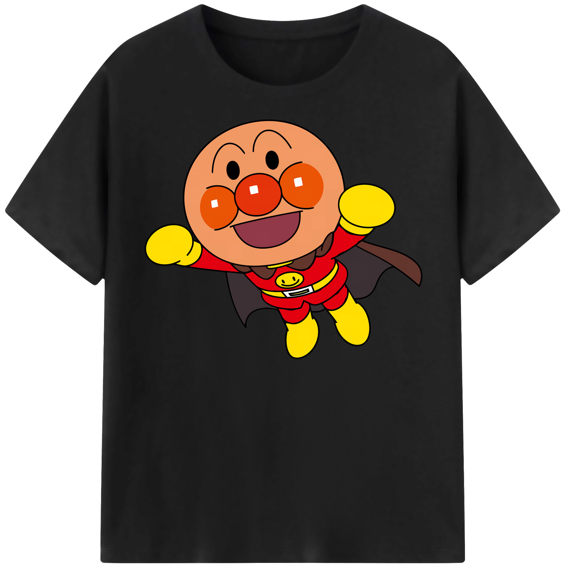 （画像用） アンパンマン Anpanman レディースカジュアルプリントTシャツ（綿100％）
