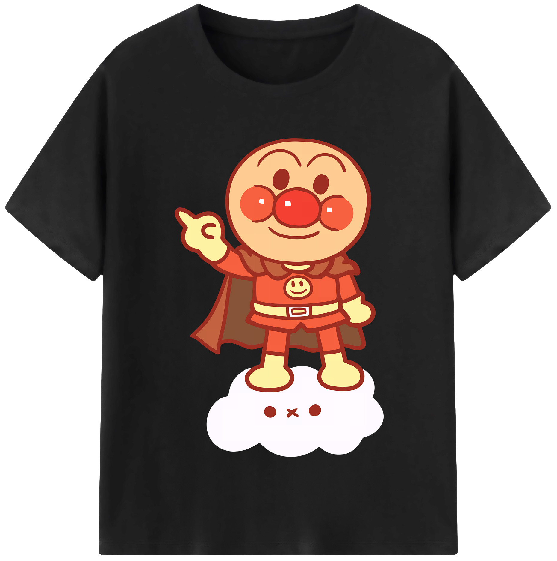 （画像用） アンパンマン Anpanman レディースカジュアルプリントTシャツ（綿100％）