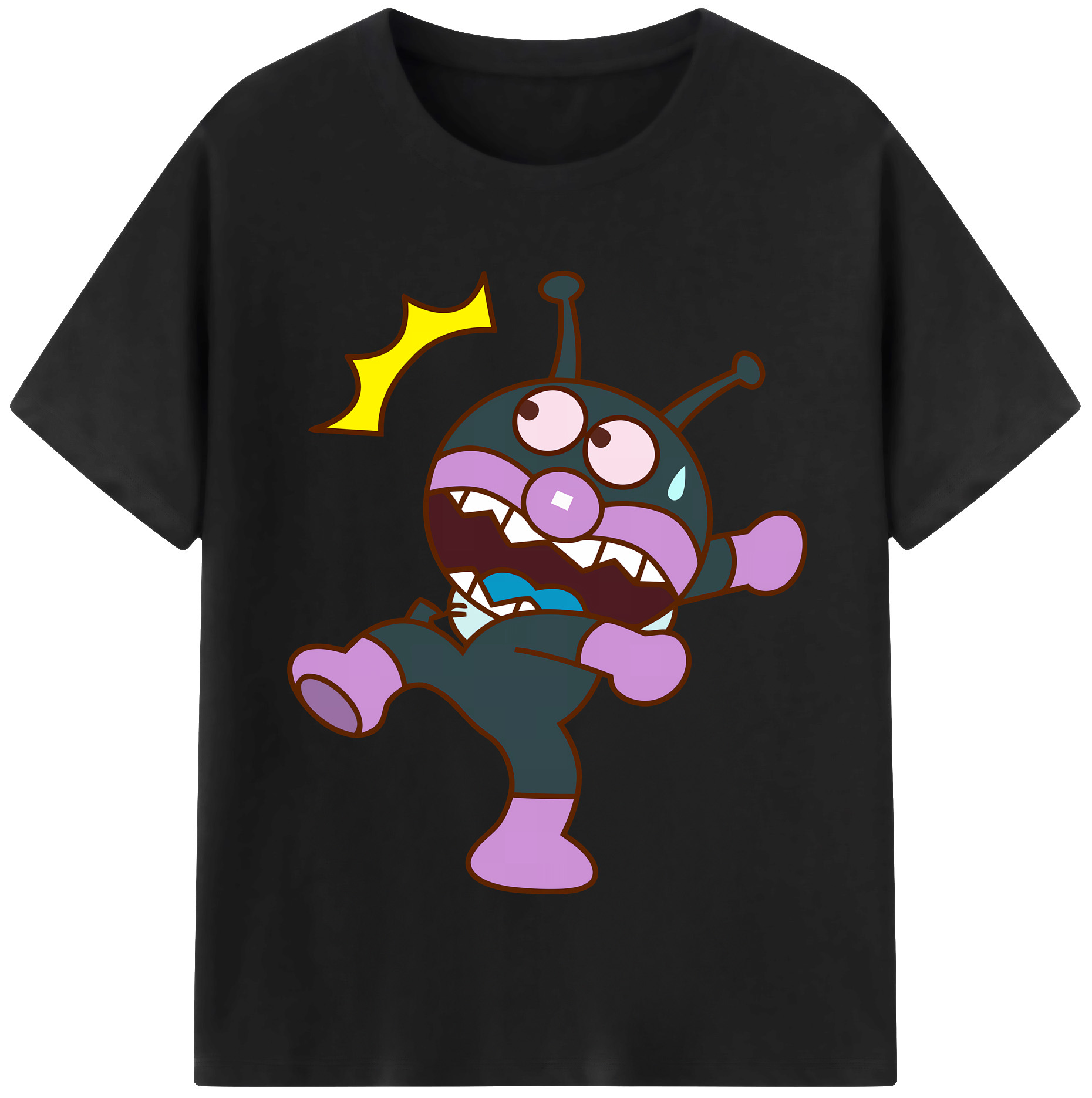 （画像用） アンパンマン Anpanman レディースカジュアルプリントTシャツ（綿100％）