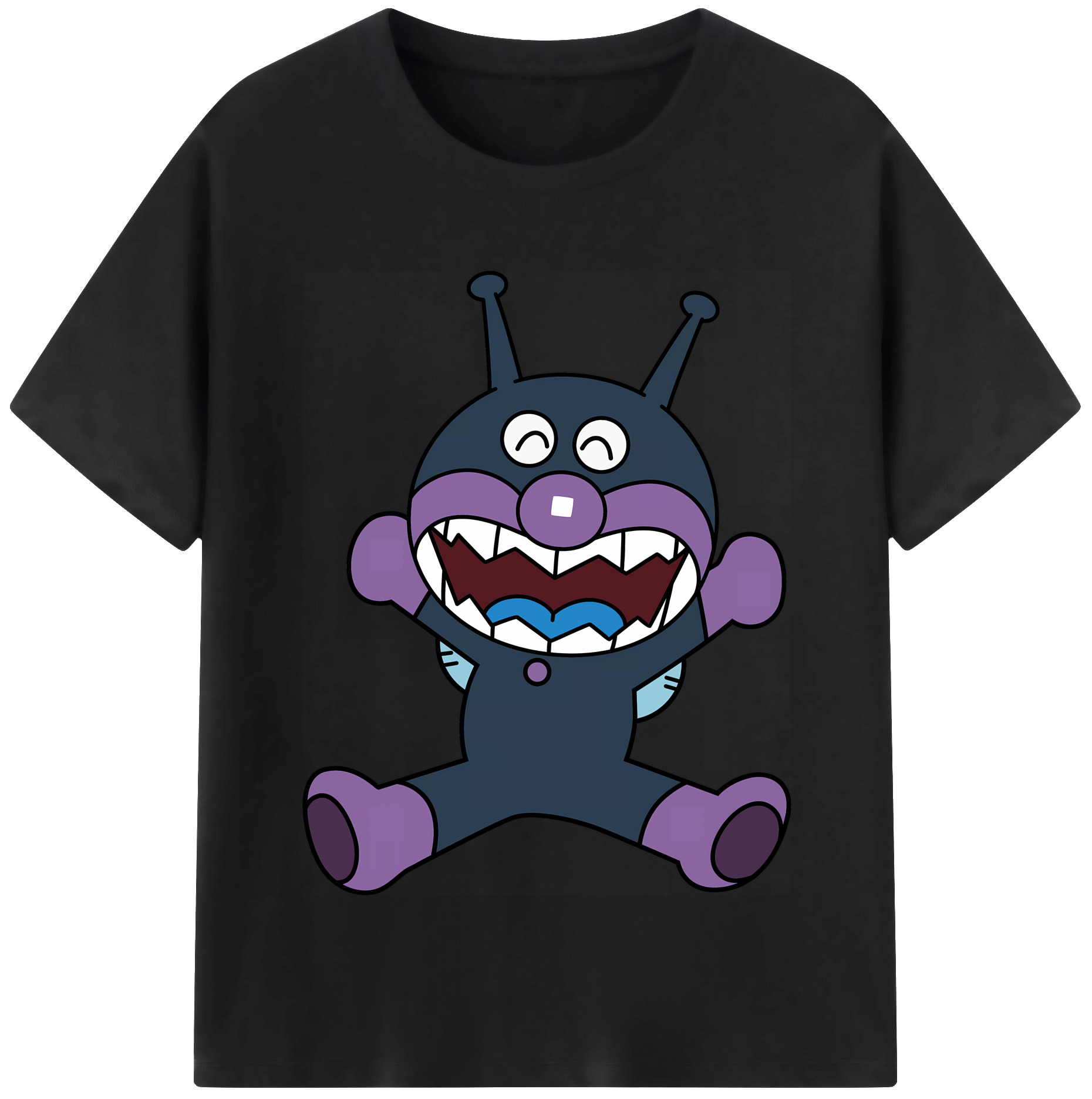 （画像用） アンパンマン Anpanman レディースカジュアルプリントTシャツ（綿100％）
