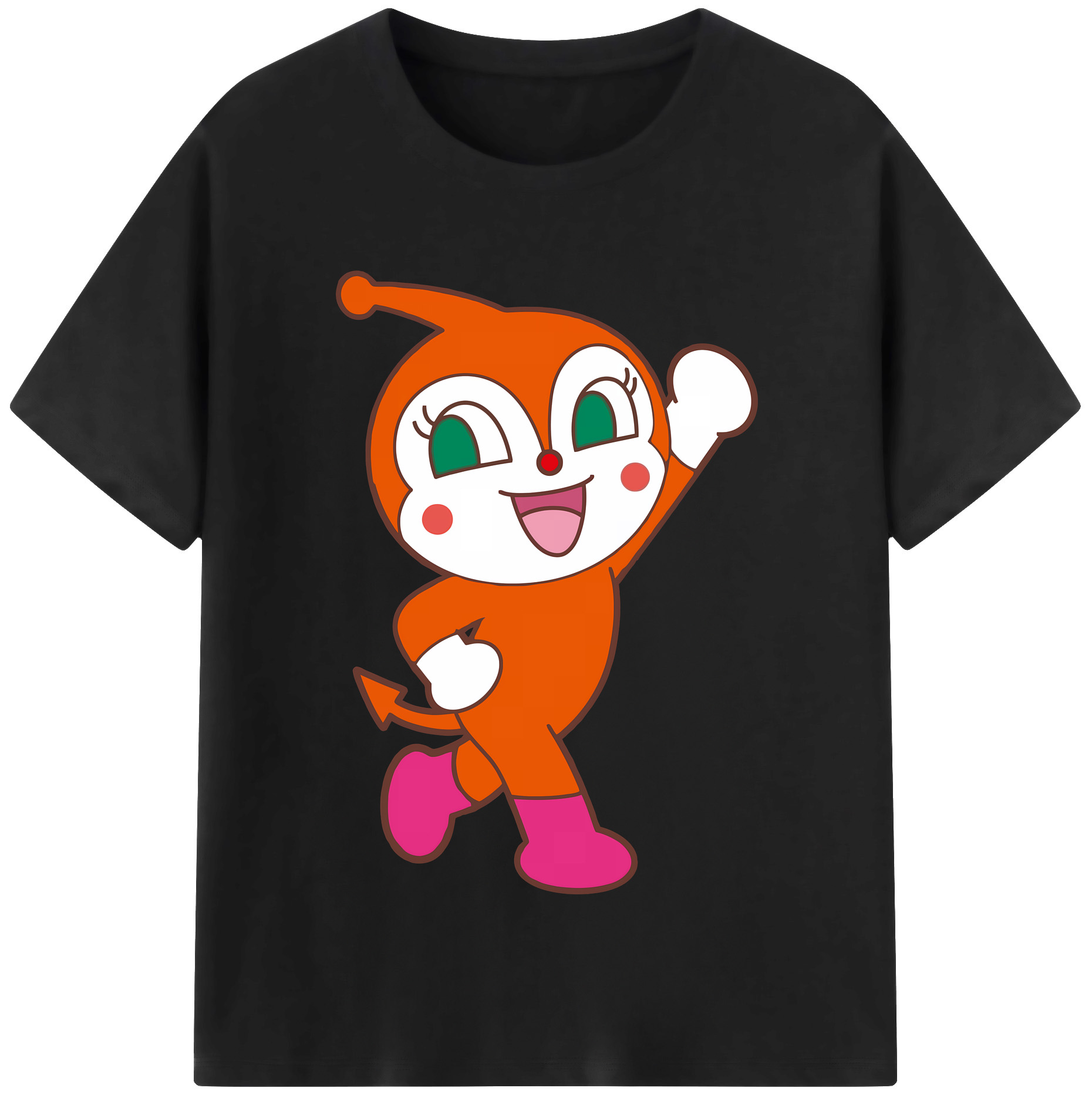 （画像用） アンパンマン Anpanman レディースカジュアルプリントTシャツ（綿100％）