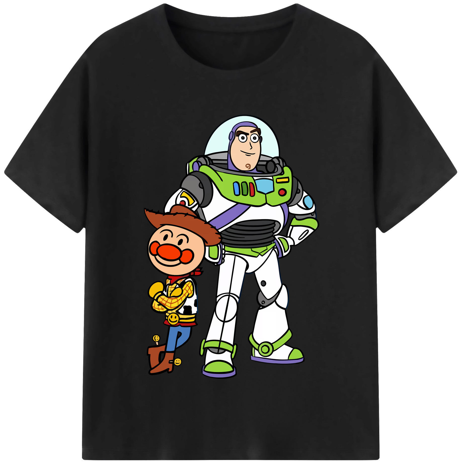 （画像用） アンパンマン Anpanman レディースカジュアルプリントTシャツ（綿100％）