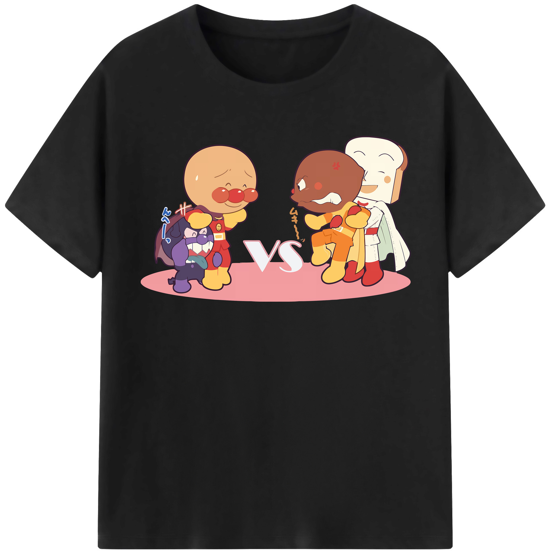 （画像用） アンパンマン Anpanman レディースカジュアルプリントTシャツ（綿100％）