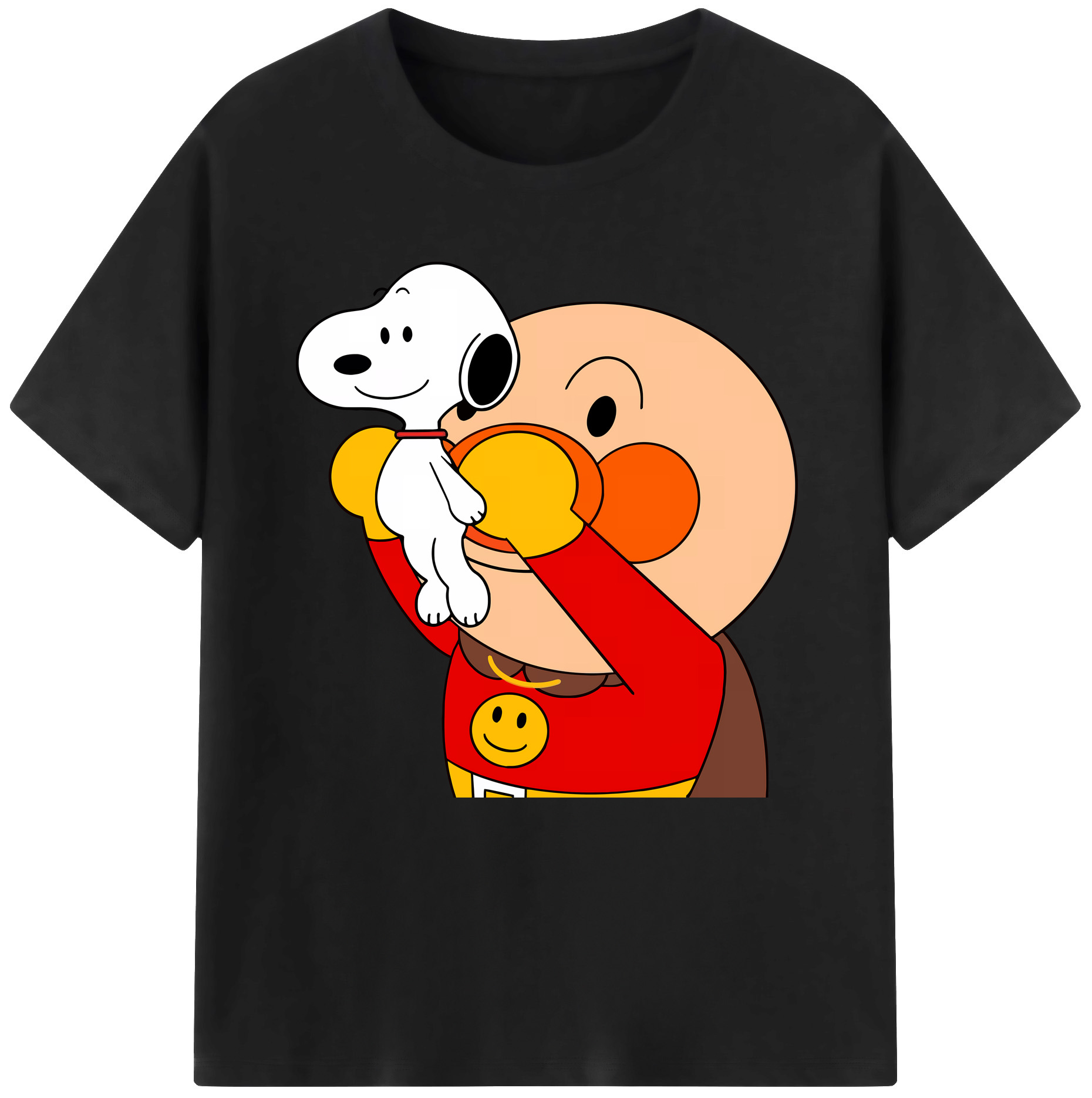 （画像用） アンパンマン Anpanman レディースカジュアルプリントTシャツ（綿100％）