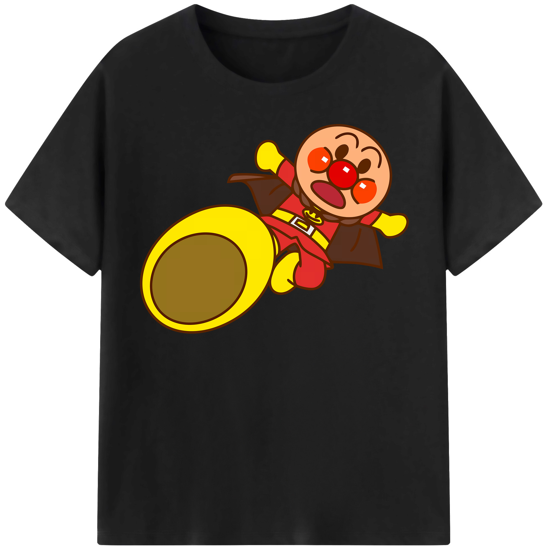 （画像用） アンパンマン Anpanman レディースカジュアルプリントTシャツ（綿100％）