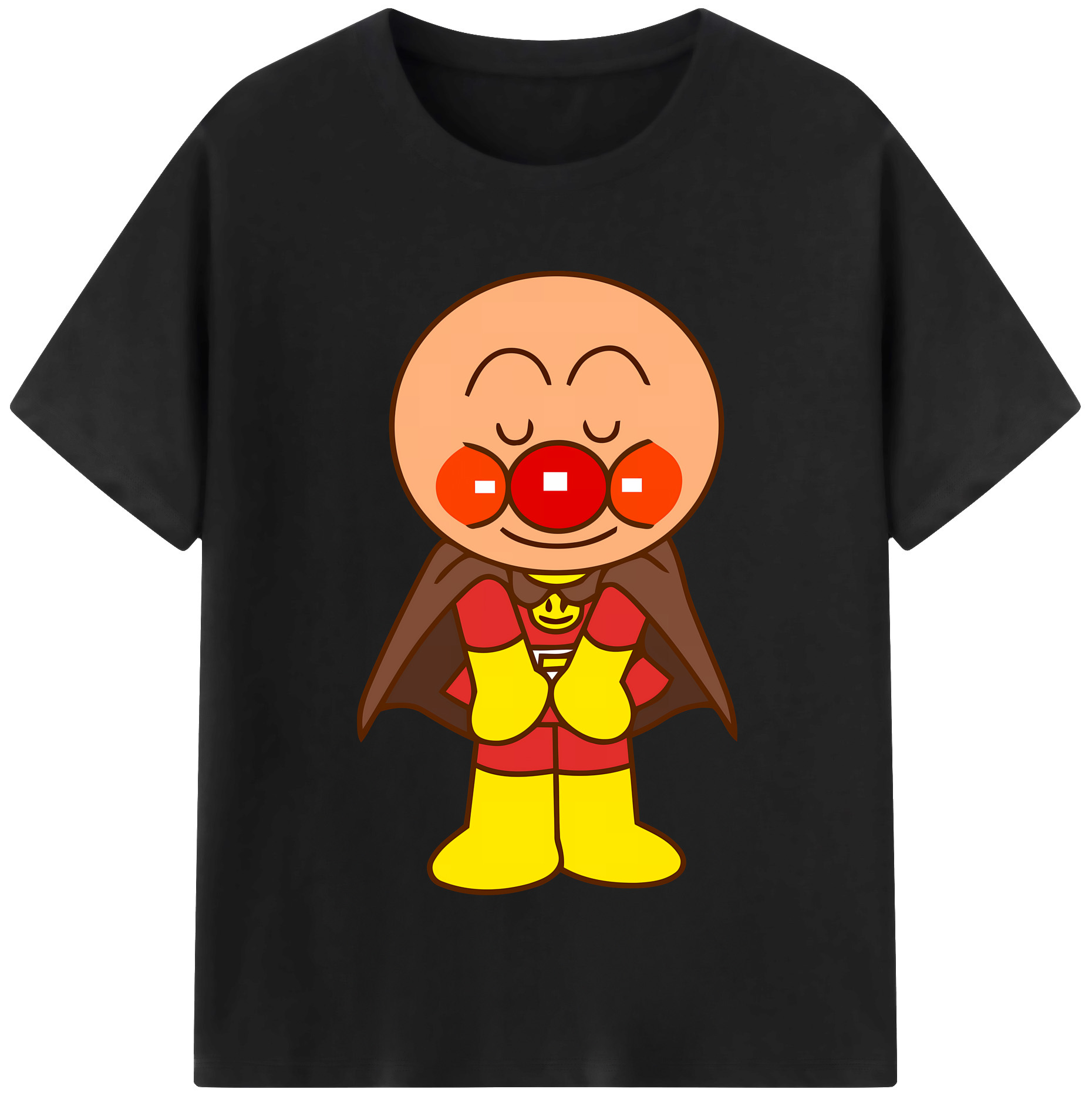 （画像用） アンパンマン Anpanman レディースカジュアルプリントTシャツ（綿100％）