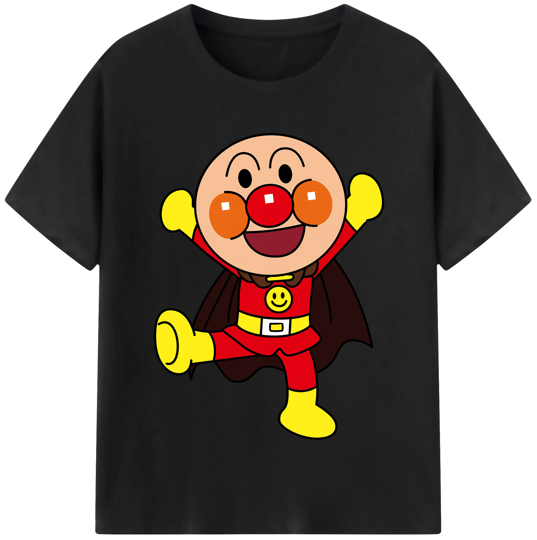 （画像用） アンパンマン Anpanman レディースカジュアルプリントTシャツ（綿100％）