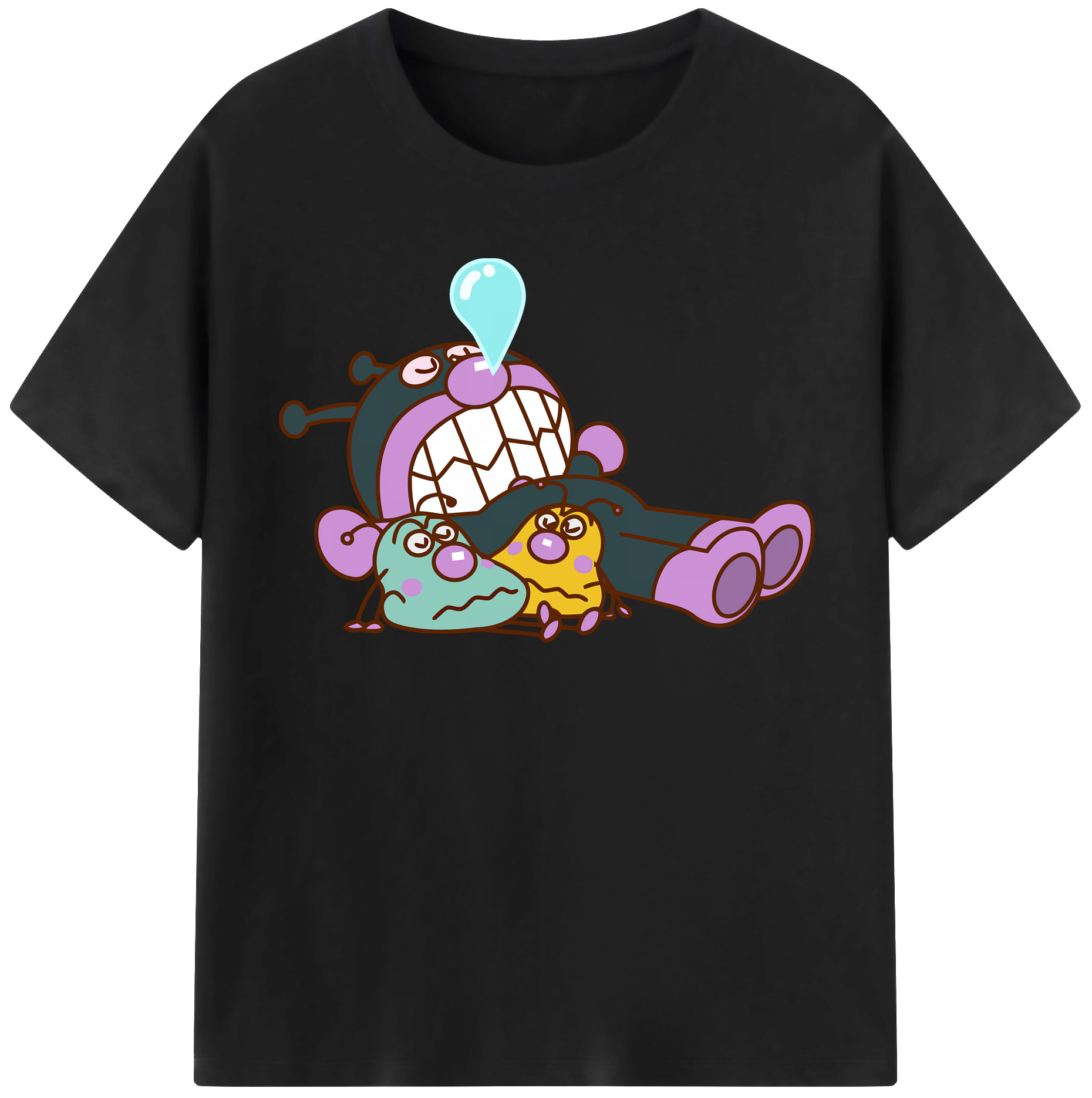 （画像用） アンパンマン Anpanman レディースカジュアルプリントTシャツ（綿100％）