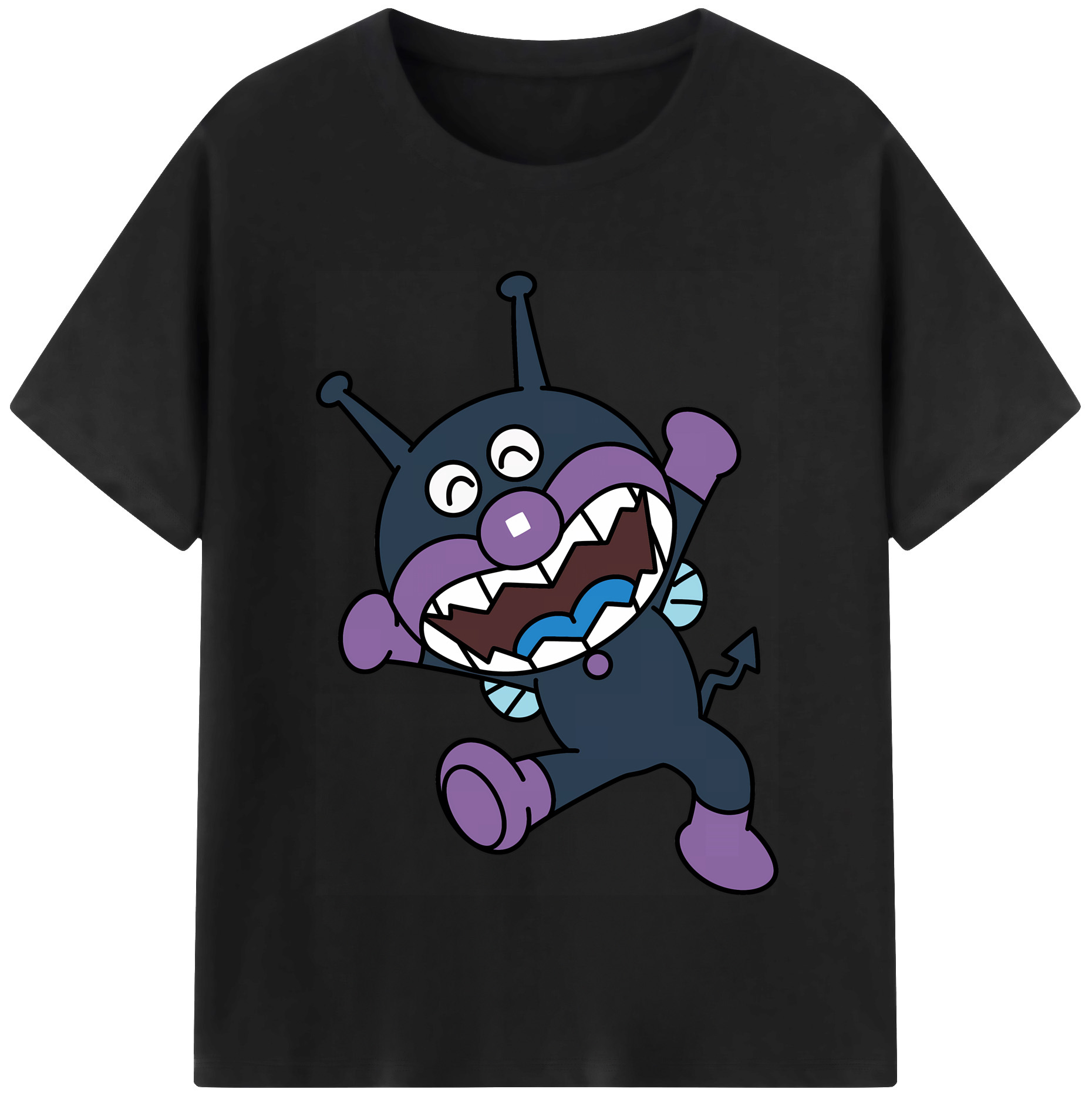 （画像用） アンパンマン Anpanman レディースカジュアルプリントTシャツ（綿100％）