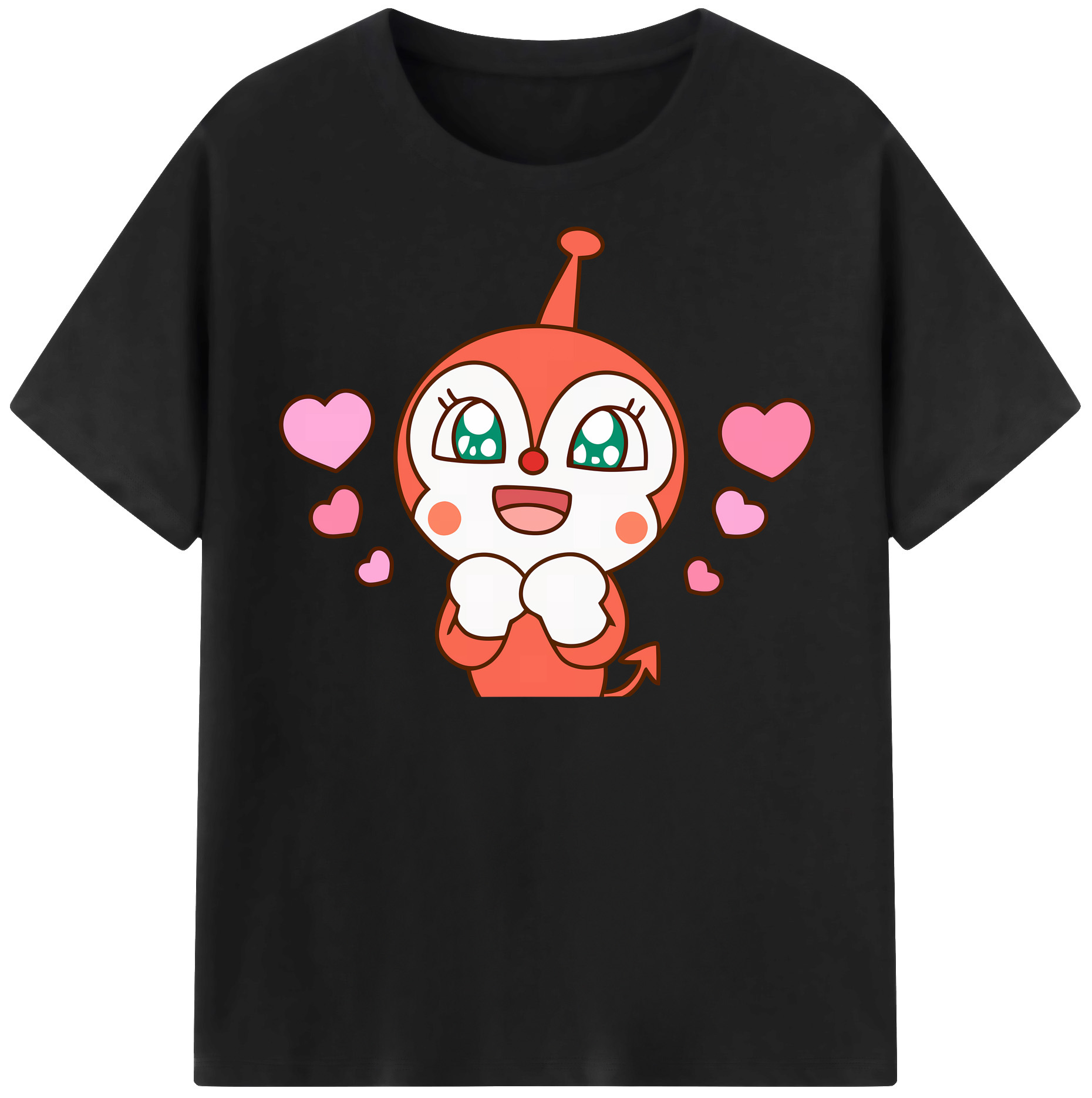 （画像用） アンパンマン Anpanman レディースカジュアルプリントTシャツ（綿100％）