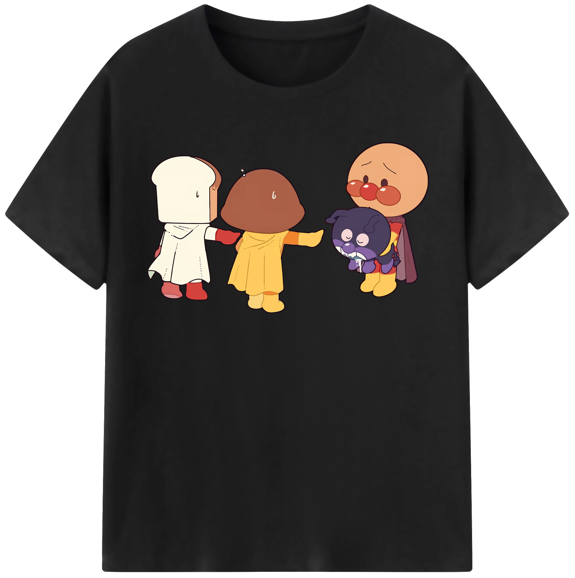 （画像用） アンパンマン Anpanman レディースカジュアルプリントTシャツ（綿100％）