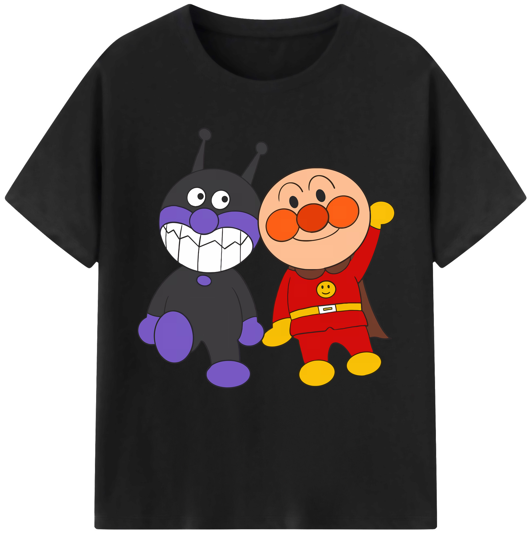 （画像用） アンパンマン Anpanman レディースカジュアルプリントTシャツ（綿100％）