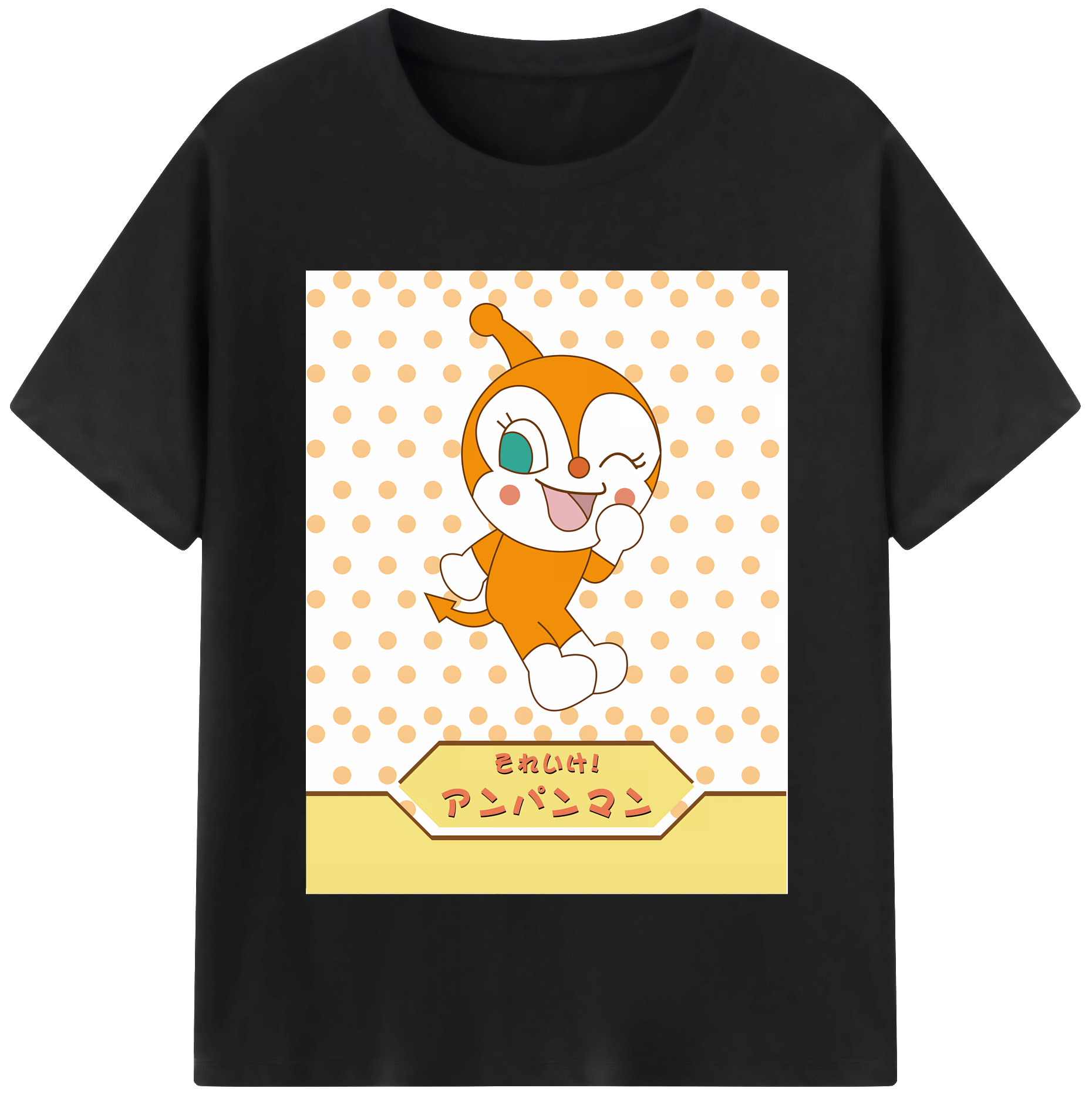 （画像用） アンパンマン Anpanman レディースカジュアルプリントTシャツ（綿100％）