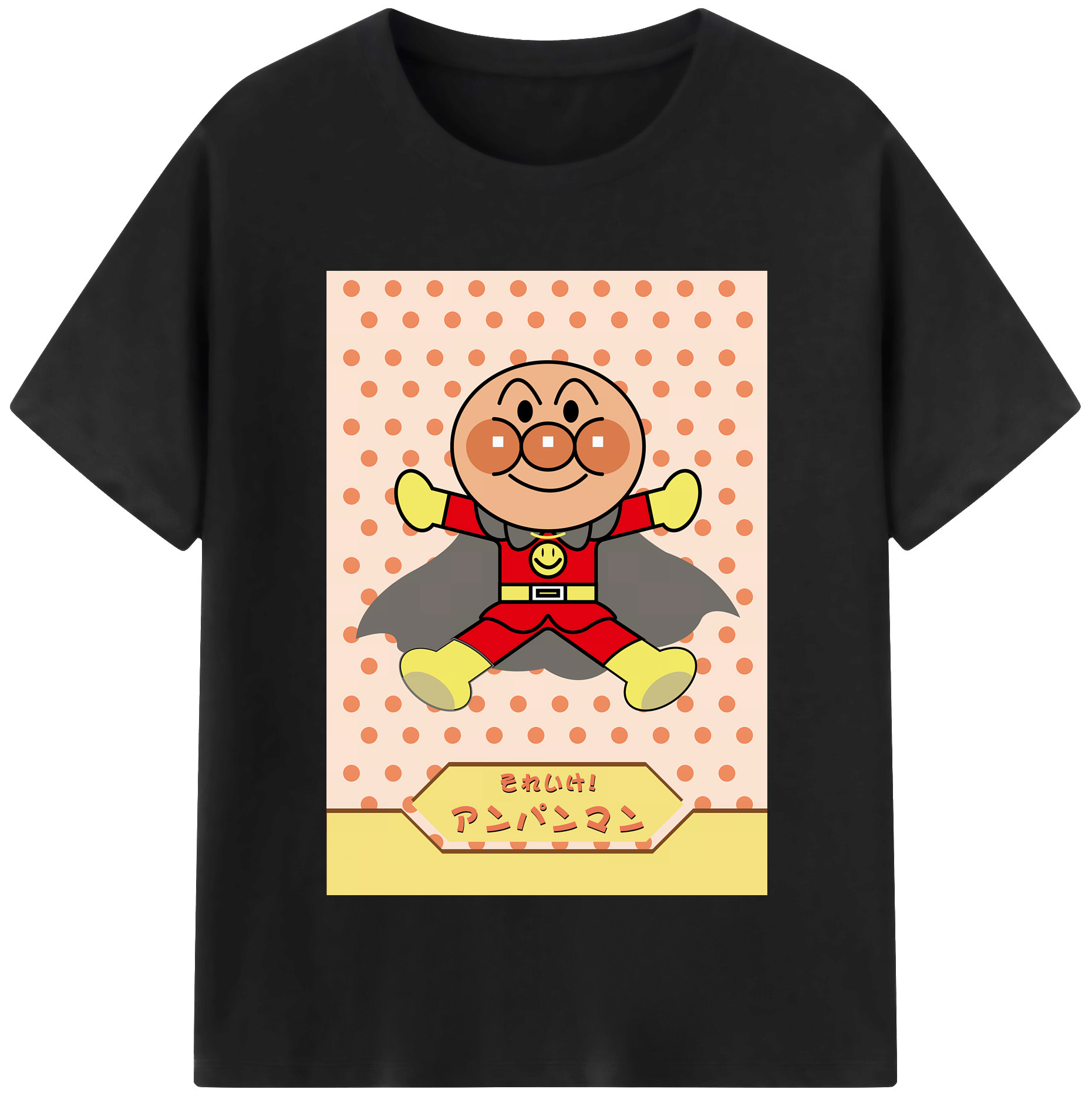 （画像用） アンパンマン Anpanman レディースカジュアルプリントTシャツ（綿100％）
