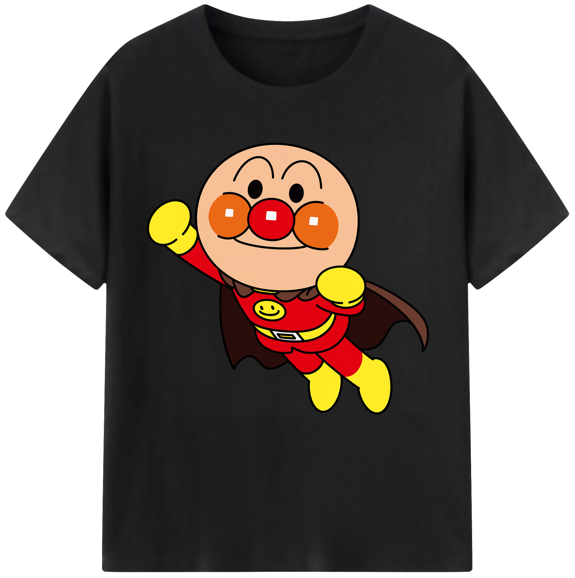 （画像用） アンパンマン Anpanman レディースカジュアルプリントTシャツ（綿100％）