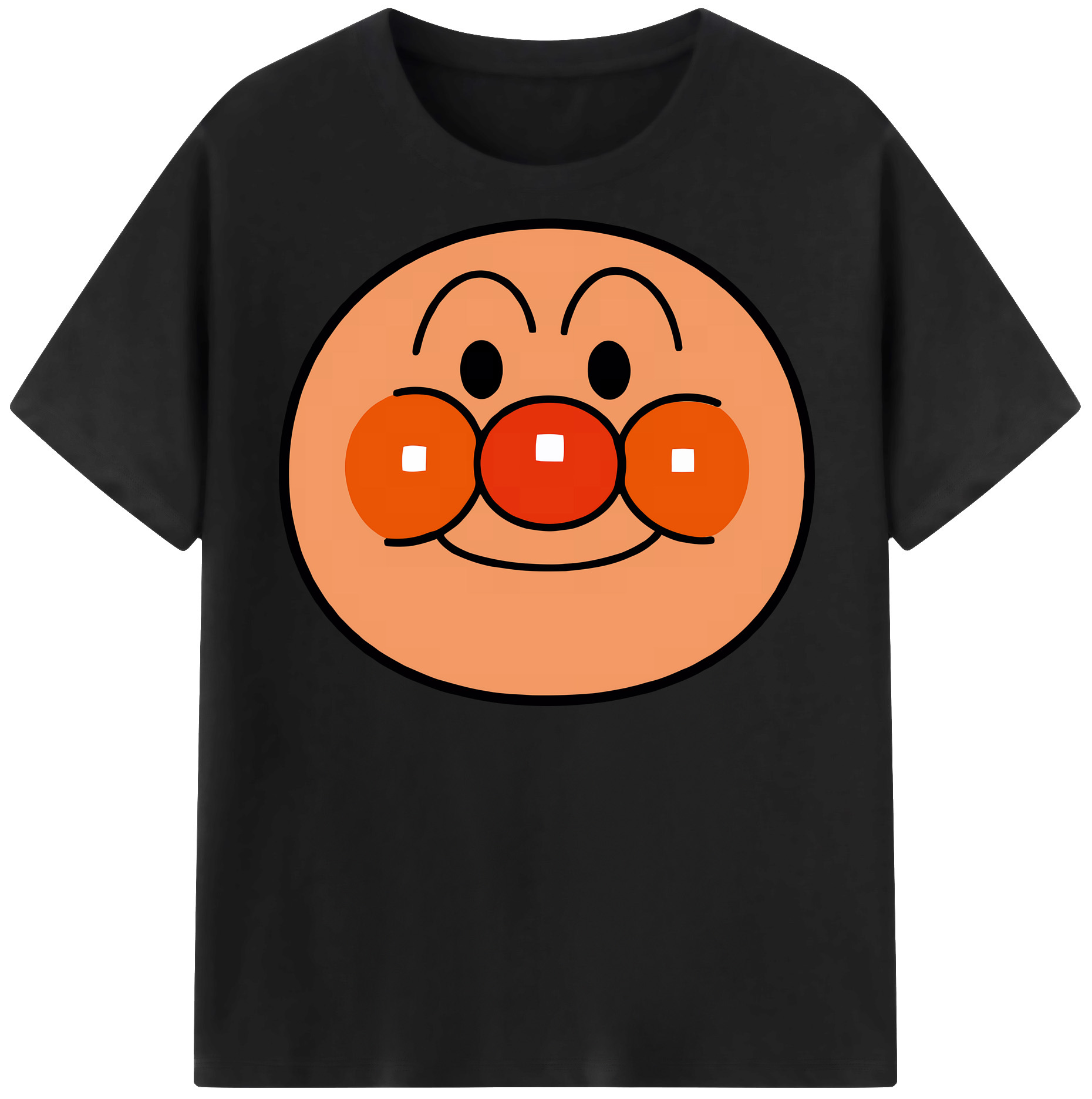 （画像用） アンパンマン Anpanman レディースカジュアルプリントTシャツ（綿100％）