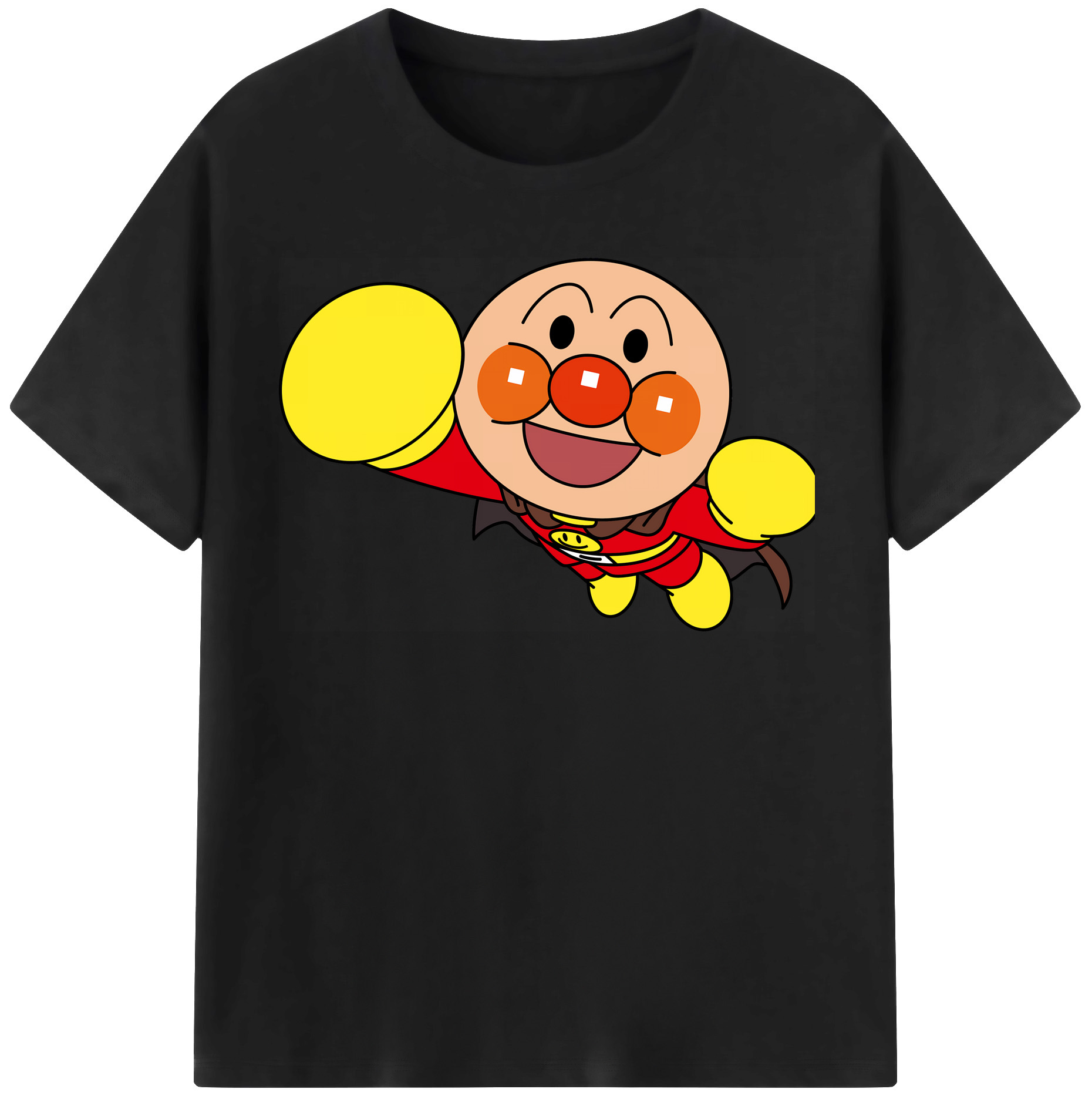 （画像用） アンパンマン Anpanman レディースカジュアルプリントTシャツ（綿100％）