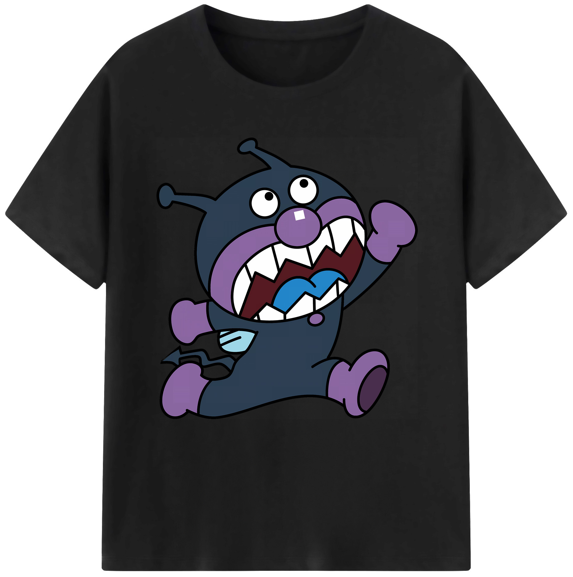 （画像用） アンパンマン Anpanman レディースカジュアルプリントTシャツ（綿100％）