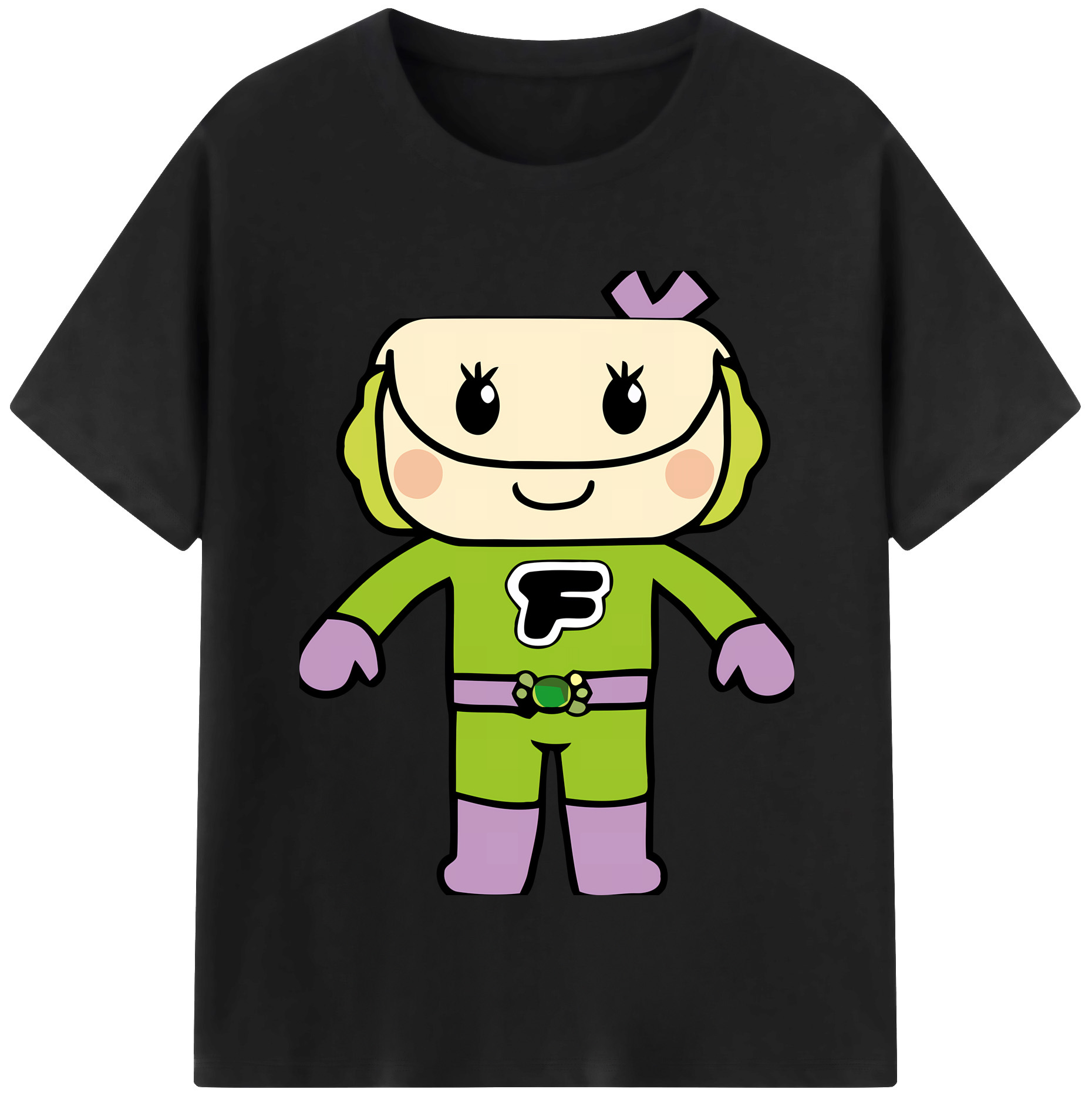 （画像用） アンパンマン Anpanman レディースカジュアルプリントTシャツ（綿100％）