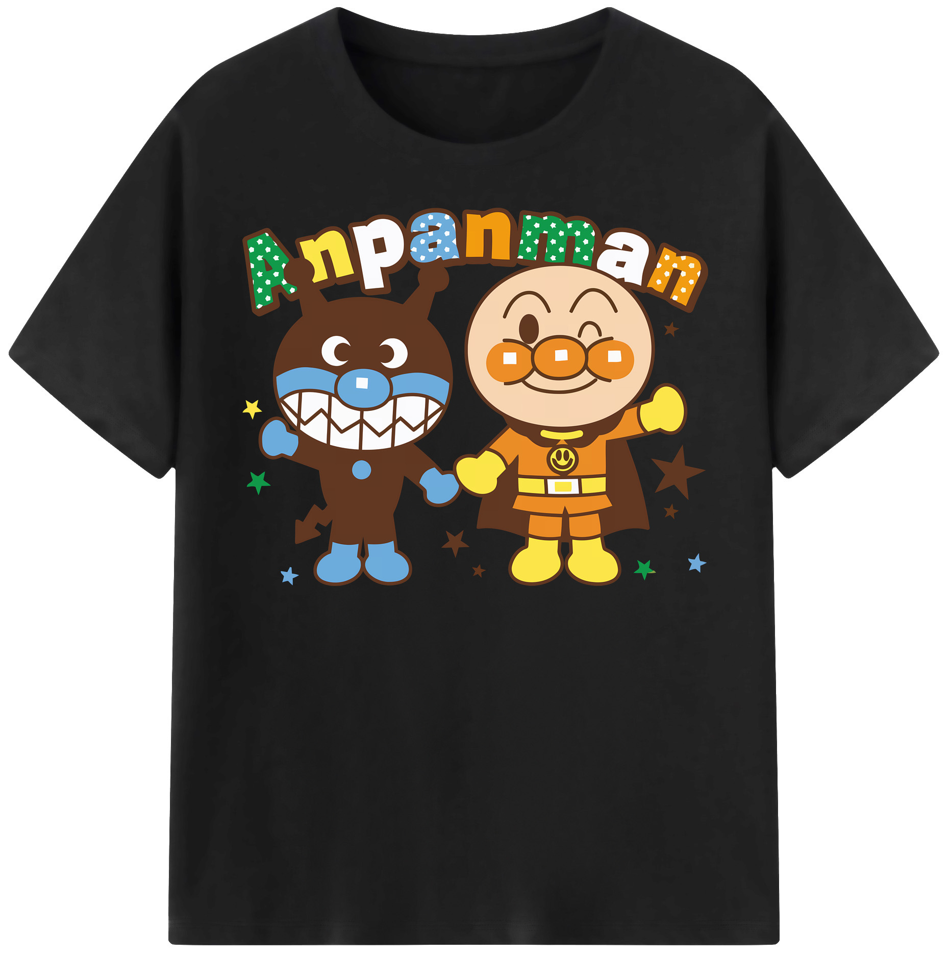 （画像用） アンパンマン Anpanman レディースカジュアルプリントTシャツ（綿100％）