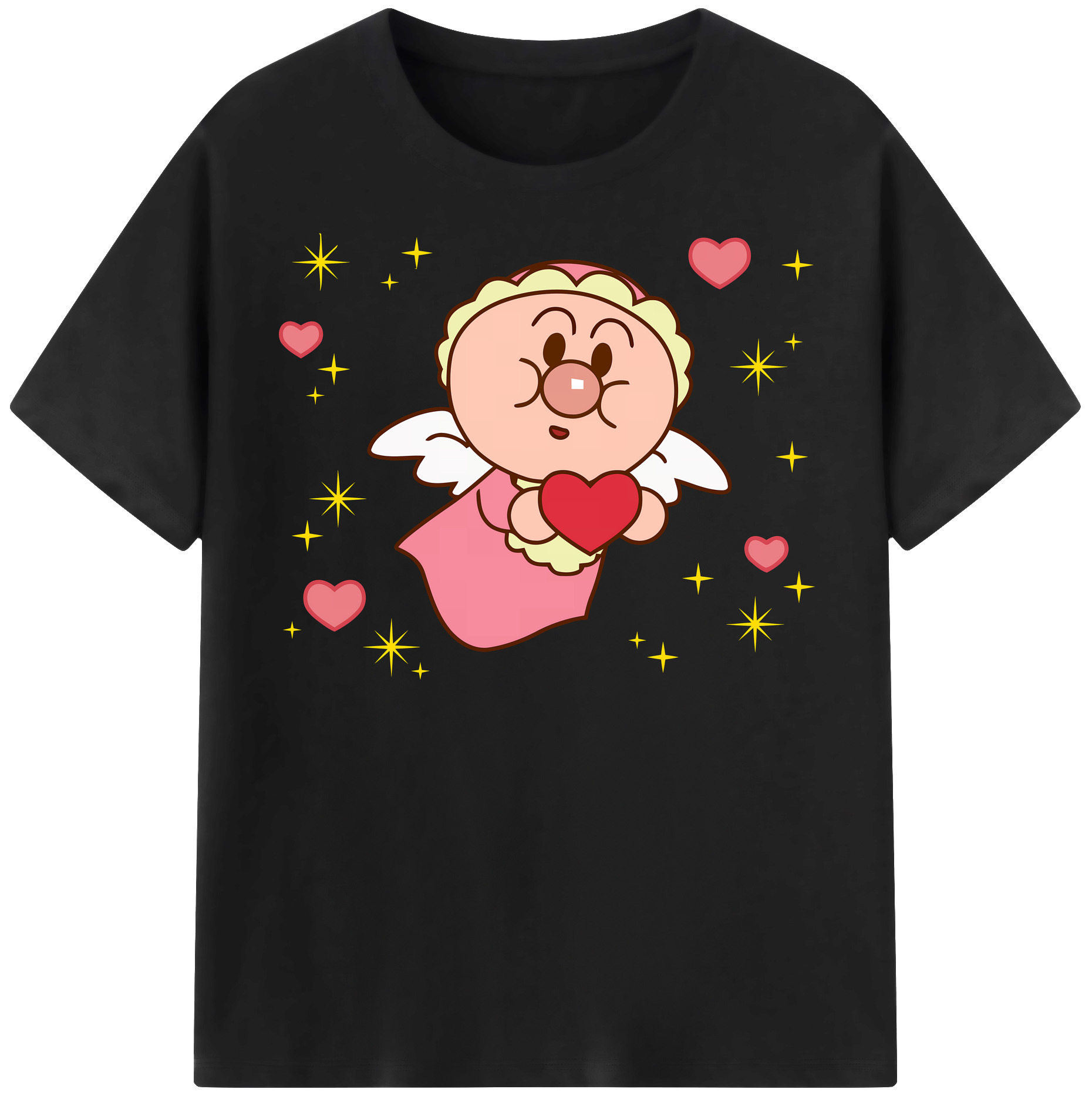 （画像用） アンパンマン Anpanman レディースカジュアルプリントTシャツ（綿100％）
