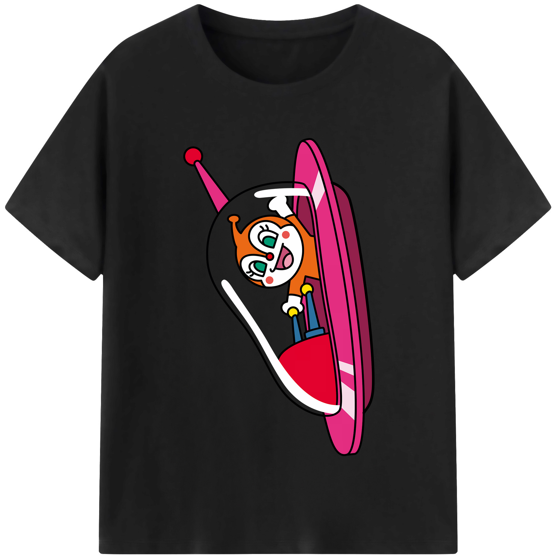 （画像用） アンパンマン Anpanman レディースカジュアルプリントTシャツ（綿100％）