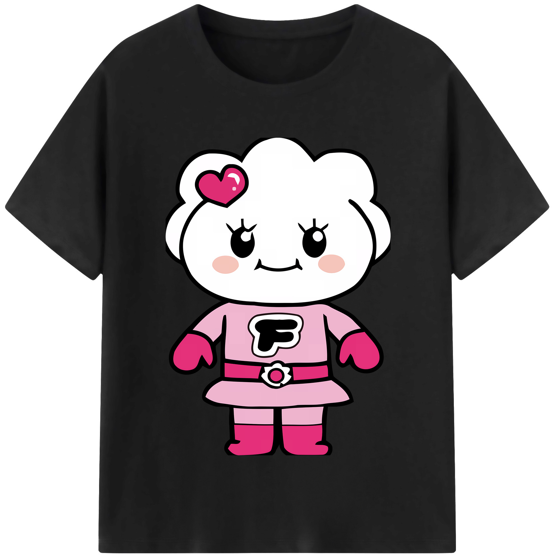 （画像用） アンパンマン Anpanman レディースカジュアルプリントTシャツ（綿100％）