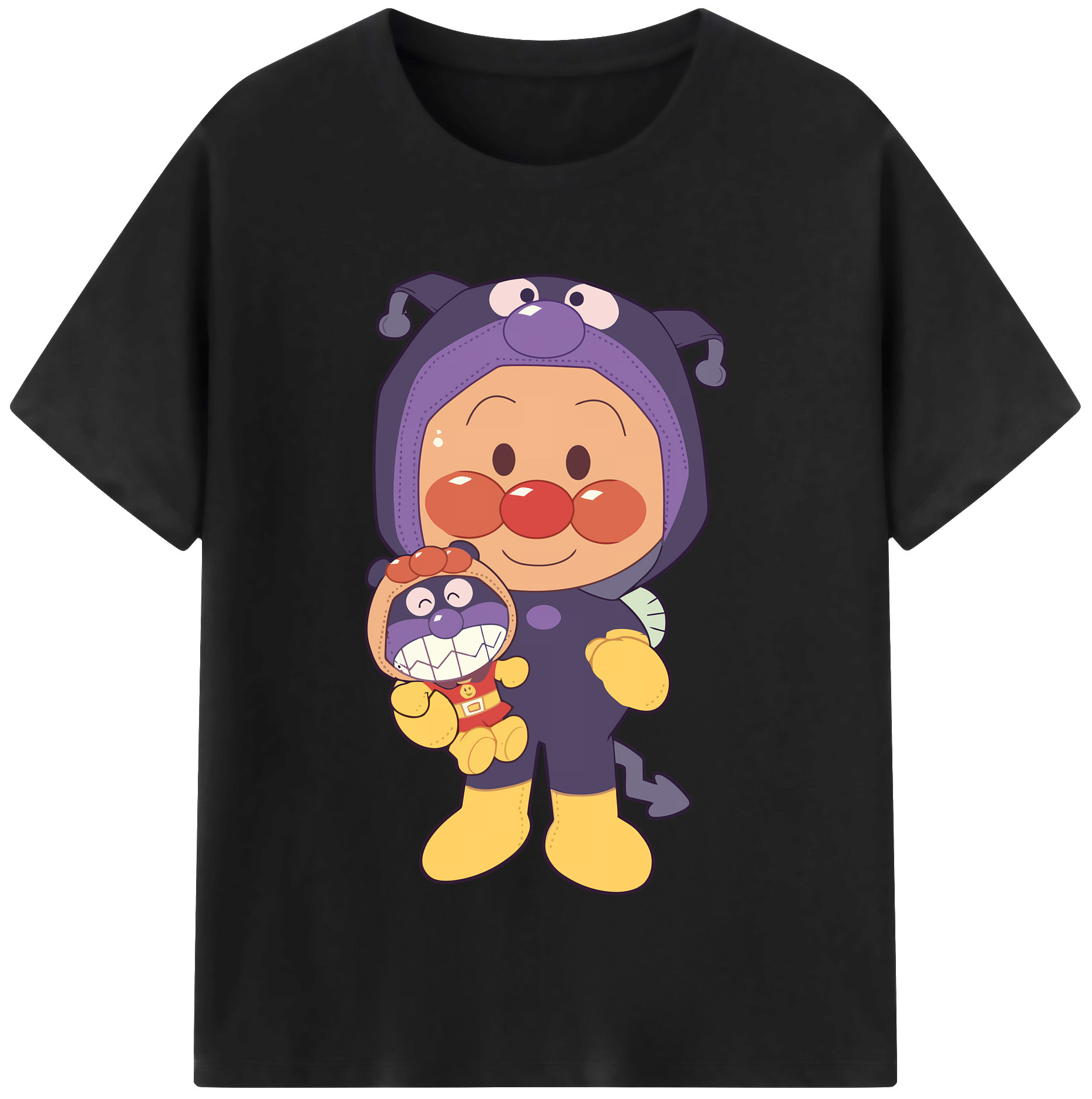 （画像用） アンパンマン Anpanman レディースカジュアルプリントTシャツ（綿100％）