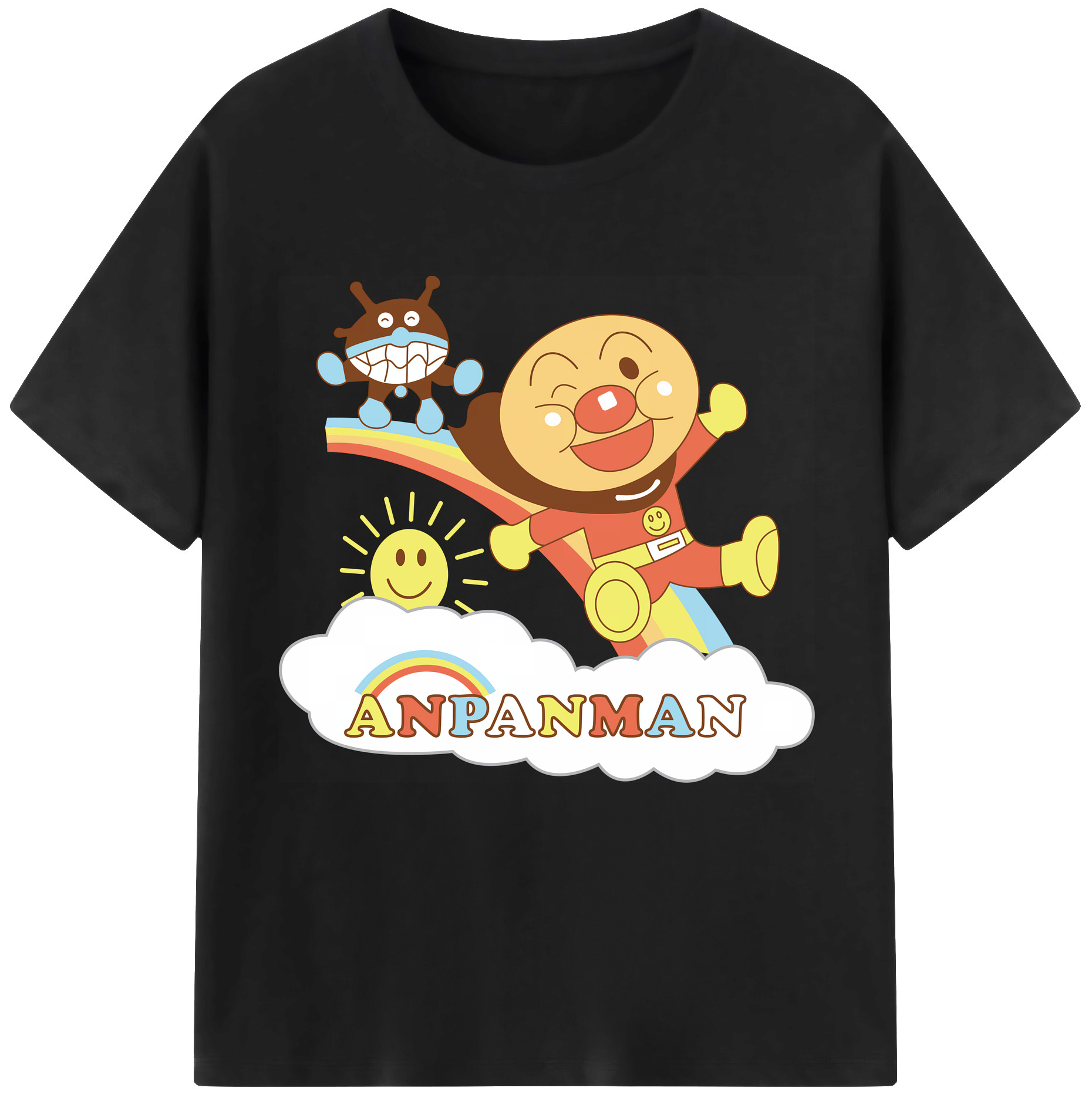 （画像用） アンパンマン Anpanman レディースカジュアルプリントTシャツ（綿100％）