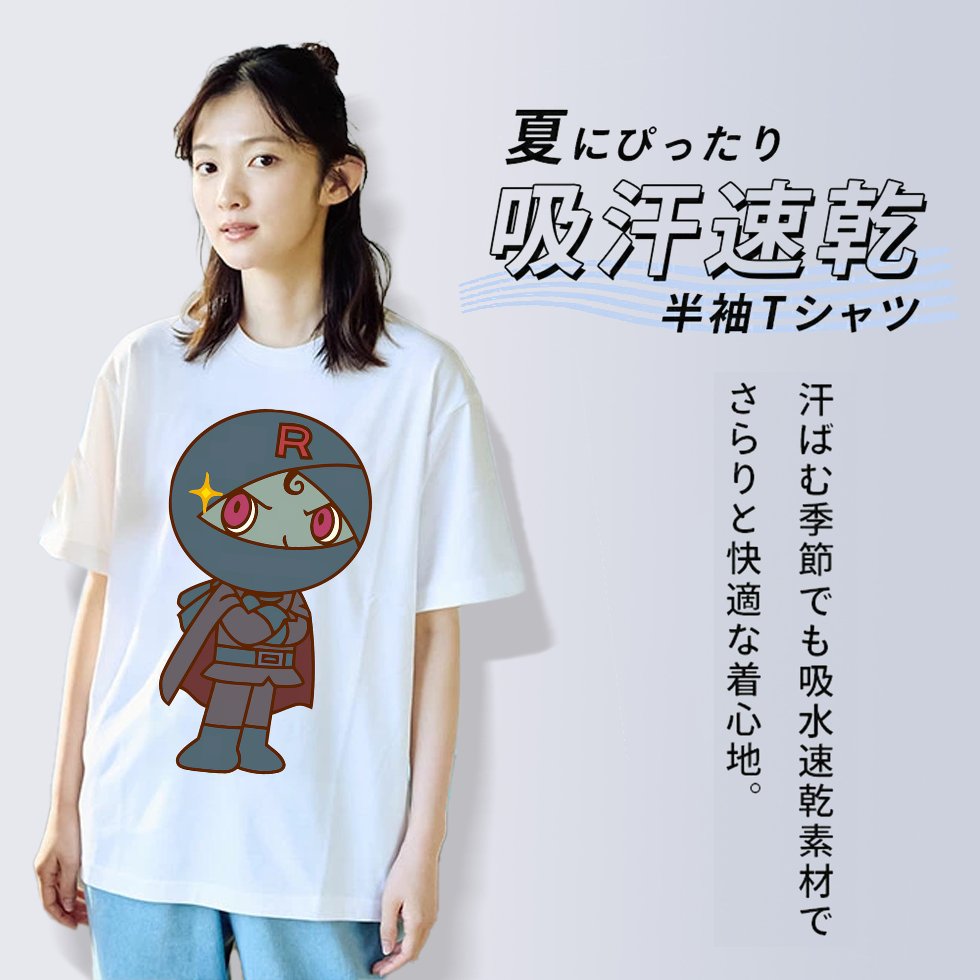 アンパンマン Anpanman レディースカジュアルプリントTシャツ（綿100％）