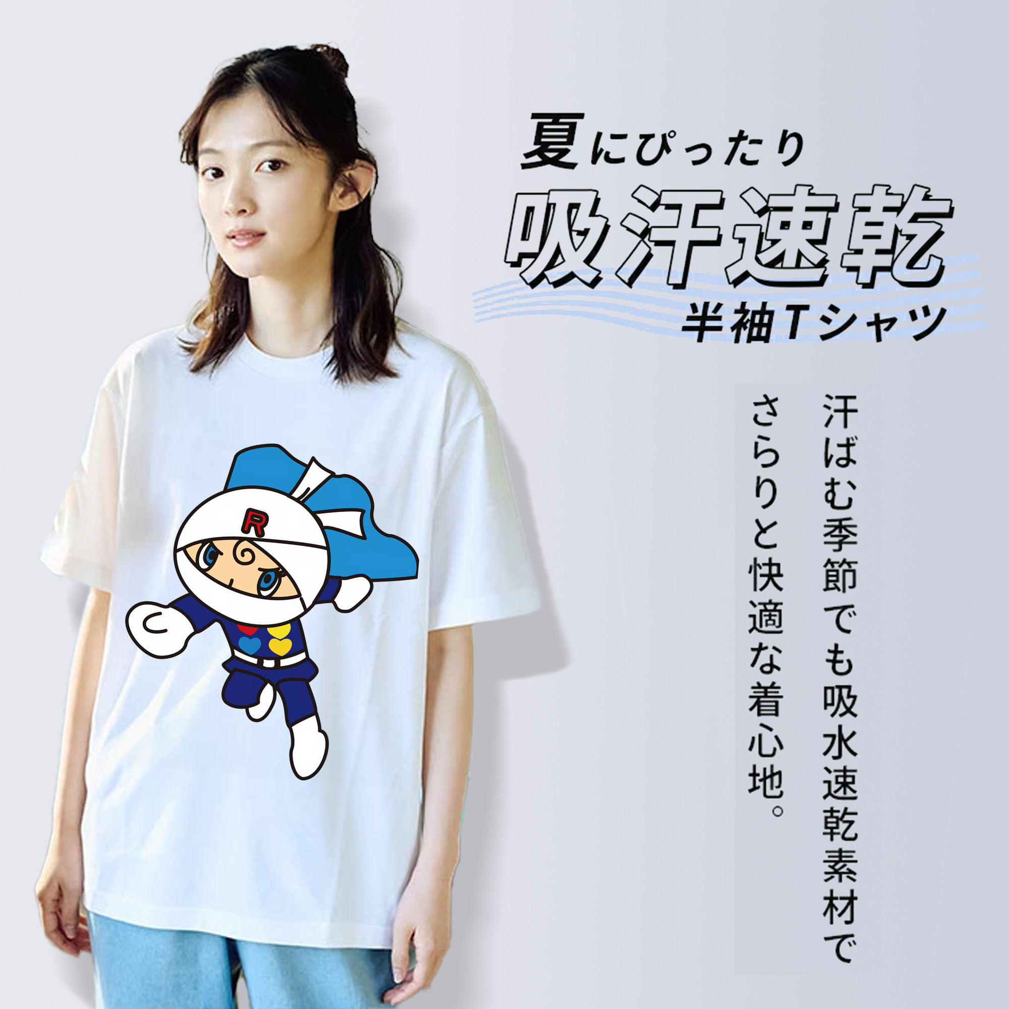 アンパンマン Anpanman レディースカジュアルプリントTシャツ（綿100％）
