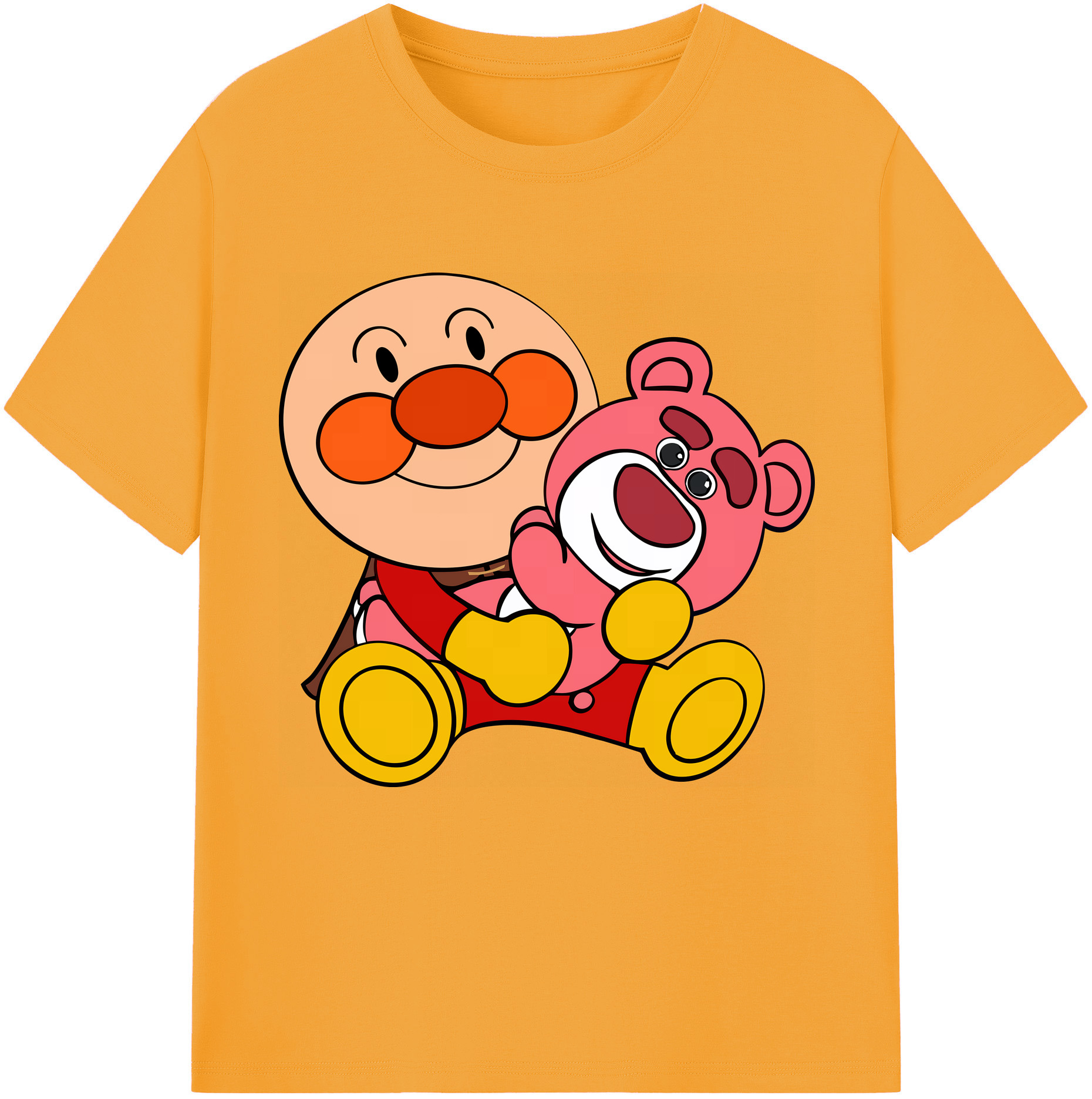 （画像用） アンパンマン Anpanman レディースカジュアルプリントTシャツ（綿100％）