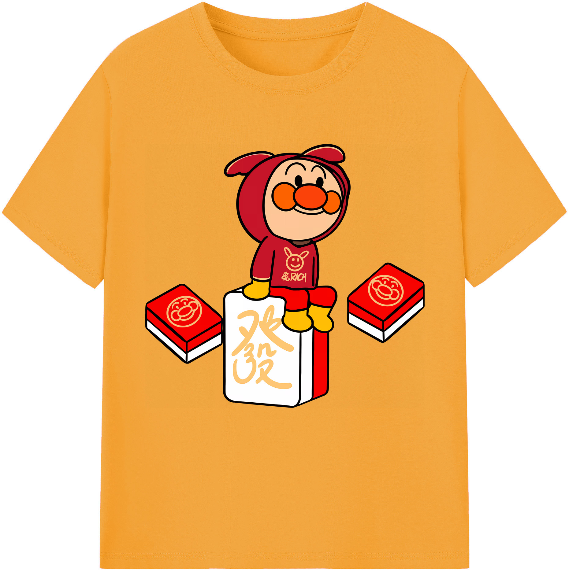 （画像用） アンパンマン Anpanman レディースカジュアルプリントTシャツ（綿100％）