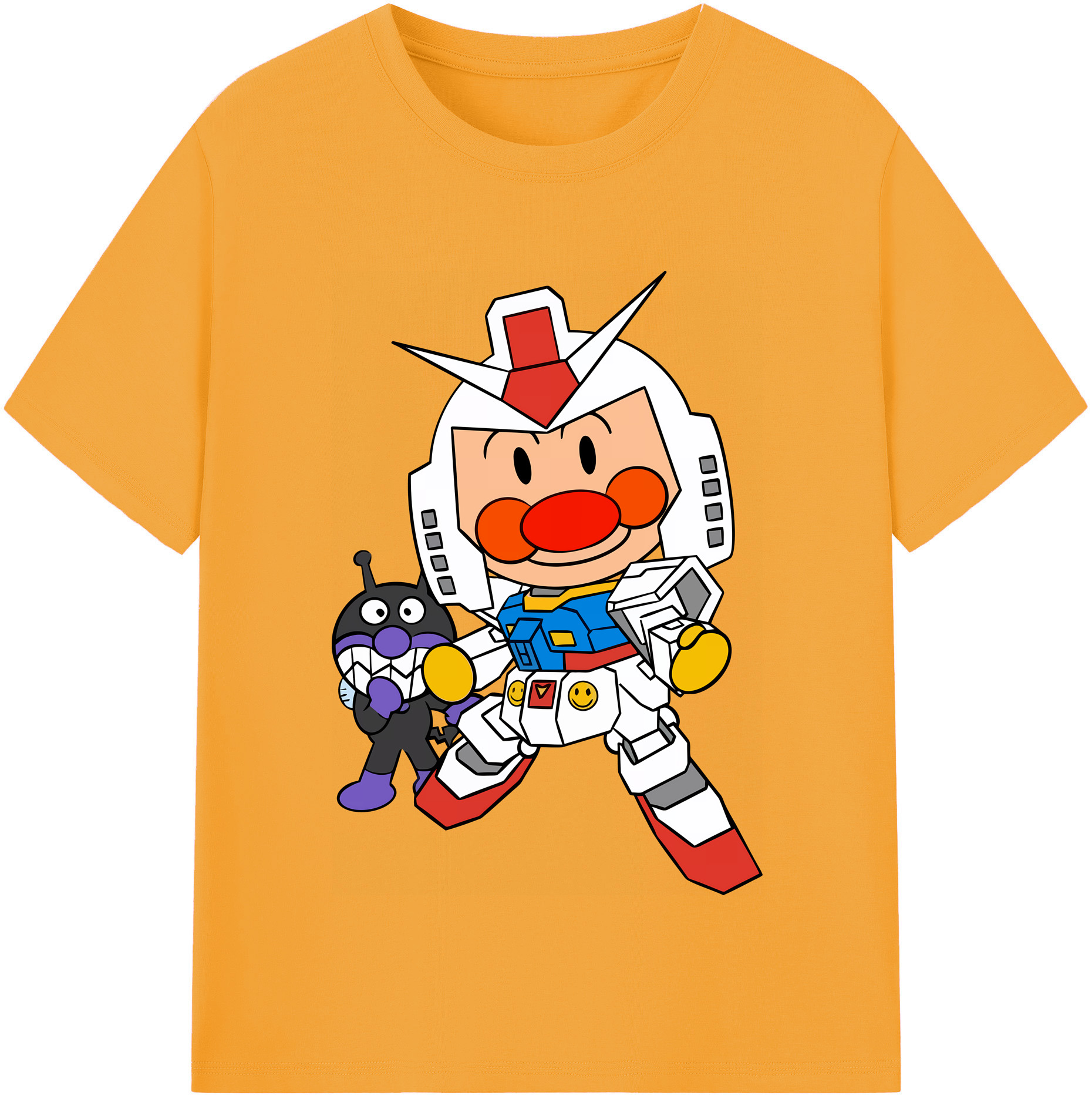 （画像用） アンパンマン Anpanman レディースカジュアルプリントTシャツ（綿100％）