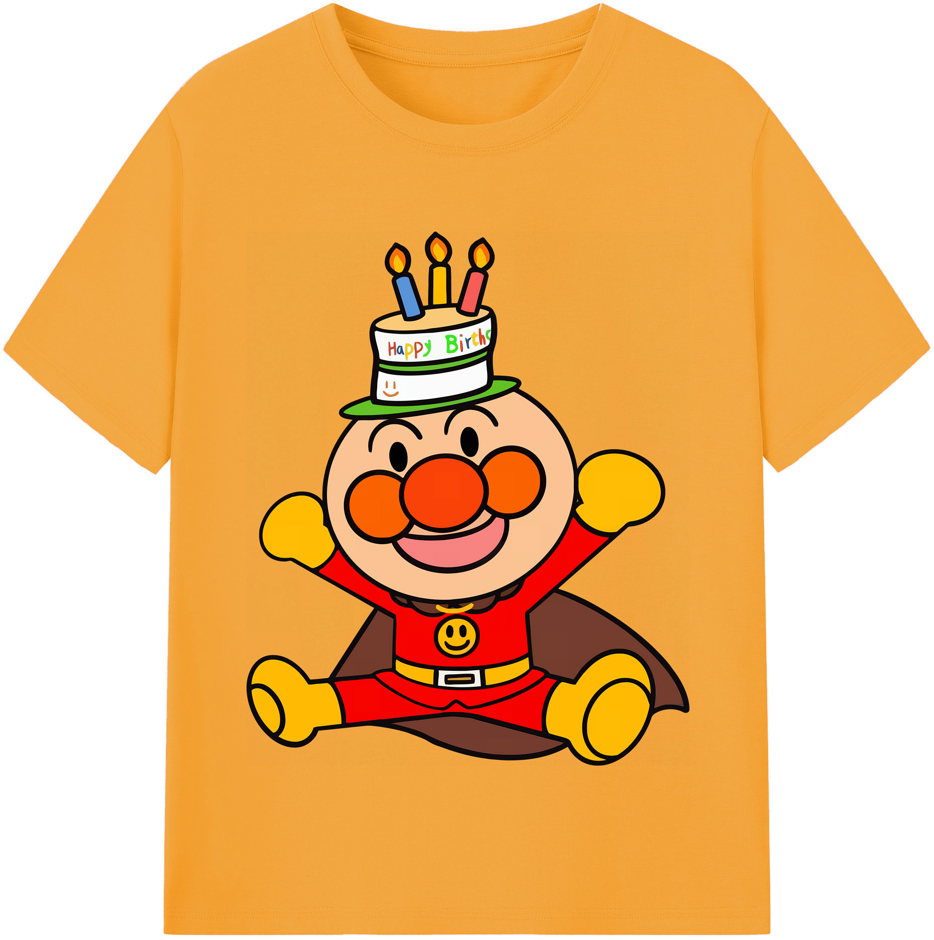 （画像用） アンパンマン Anpanman レディースカジュアルプリントTシャツ（綿100％）