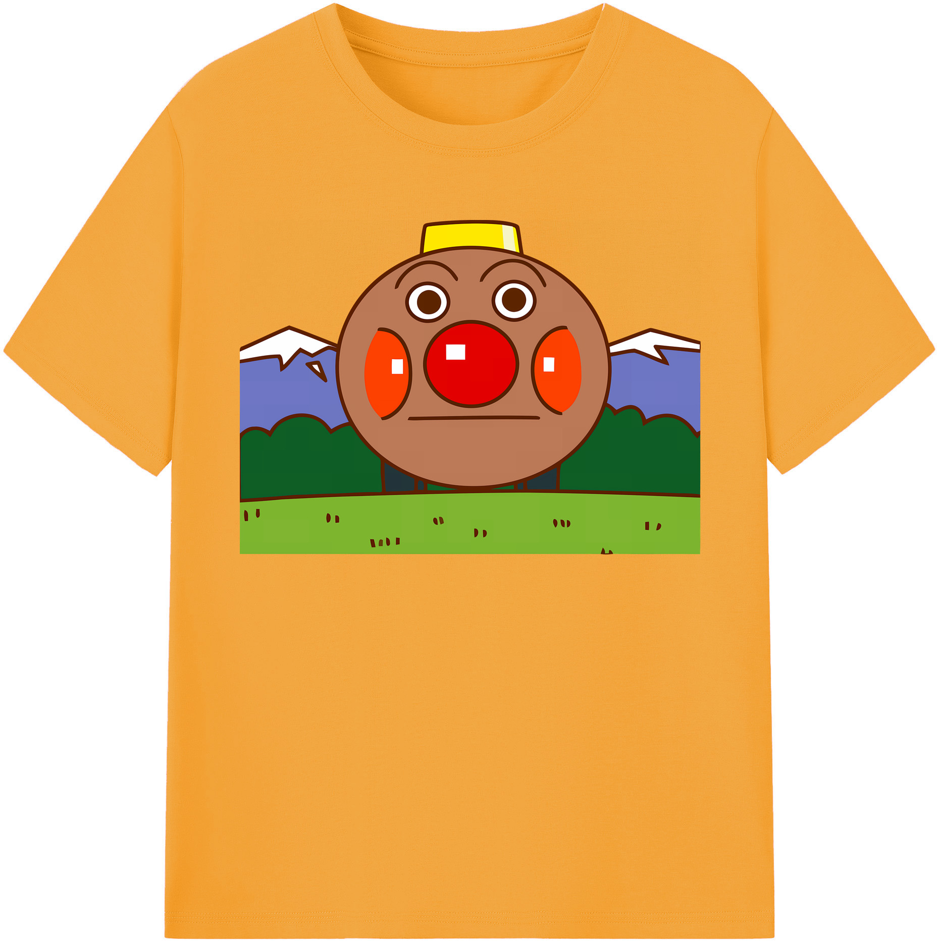（画像用） アンパンマン Anpanman レディースカジュアルプリントTシャツ（綿100％）