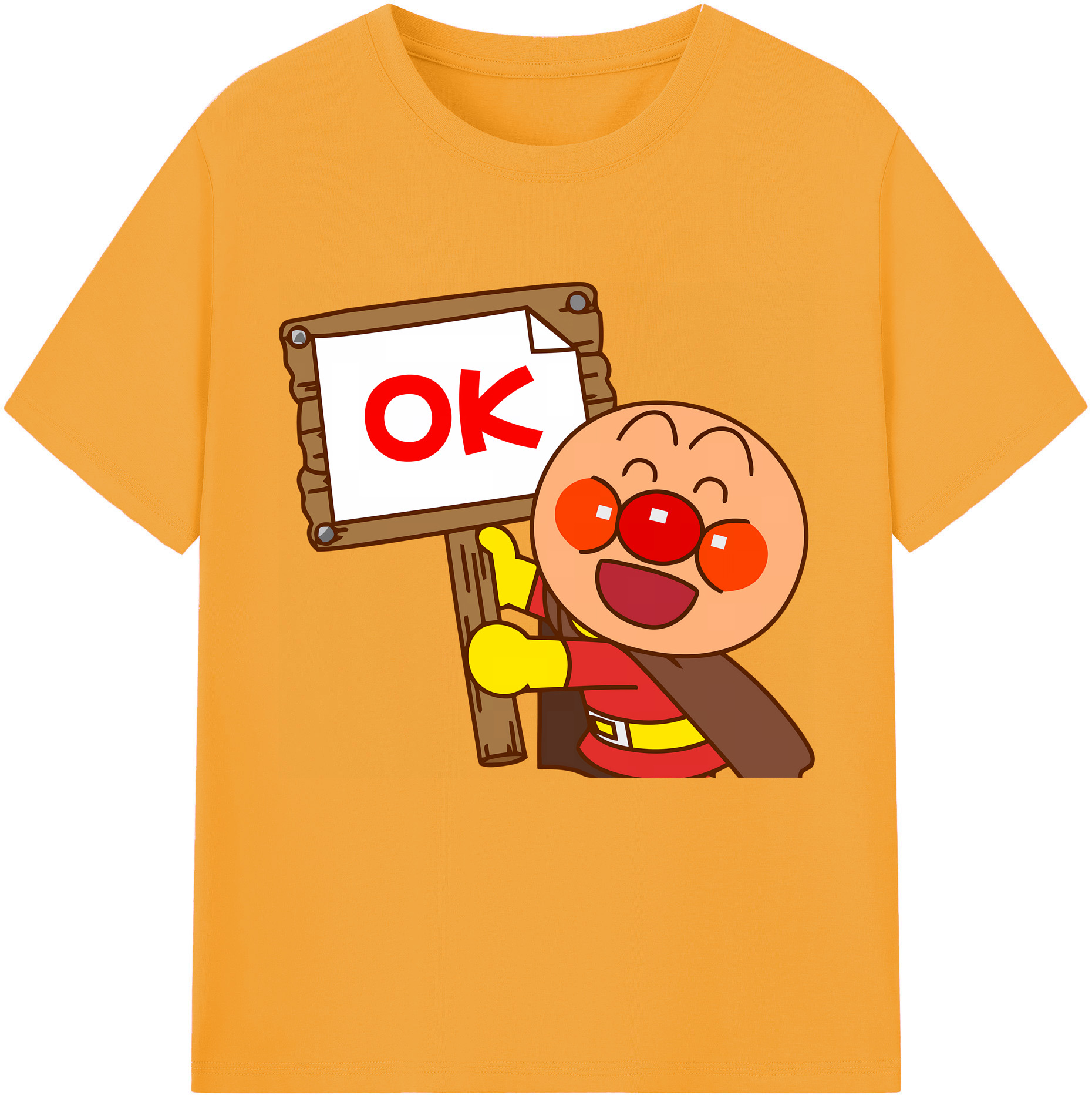 （画像用） アンパンマン Anpanman レディースカジュアルプリントTシャツ（綿100％）