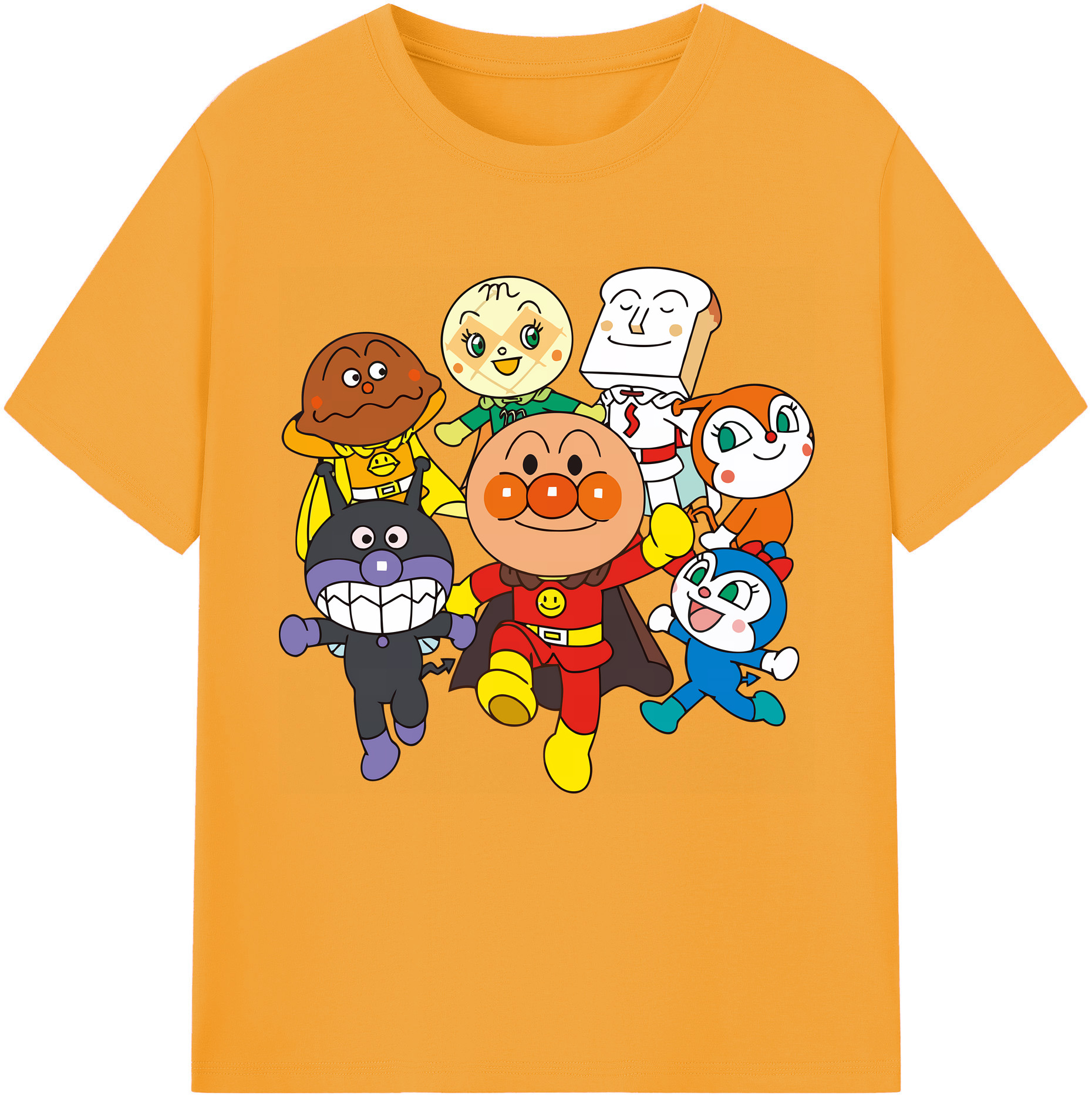 （画像用） アンパンマン Anpanman レディースカジュアルプリントTシャツ（綿100％）