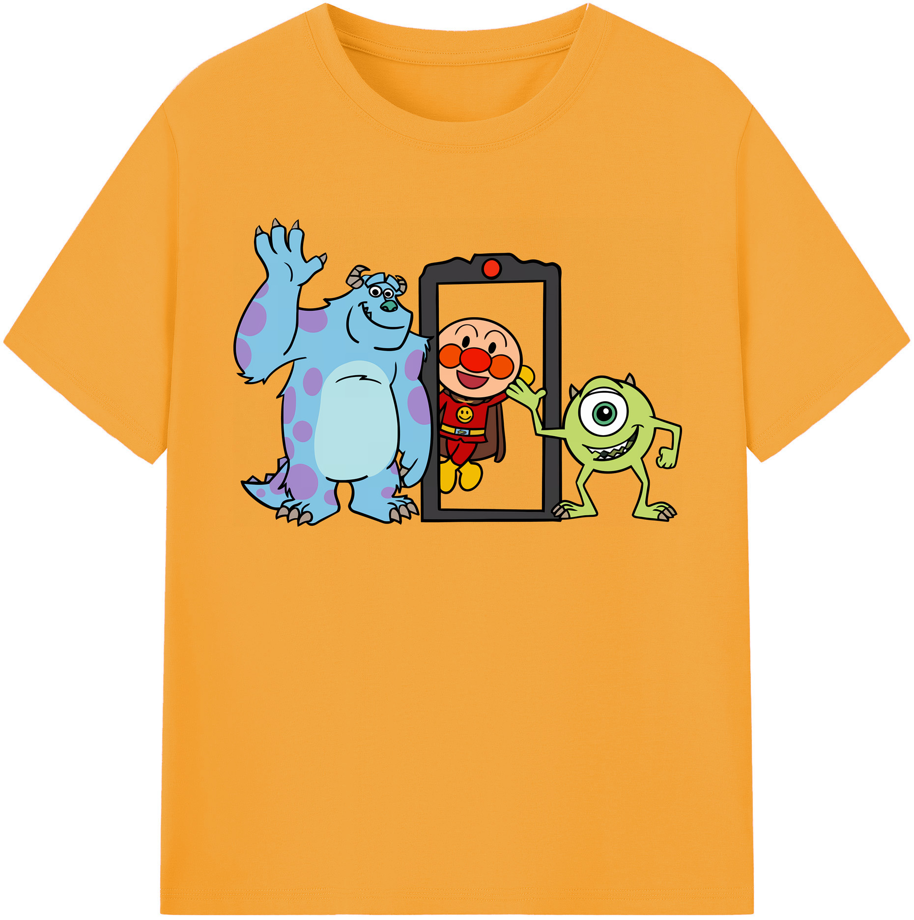 （画像用） アンパンマン Anpanman レディースカジュアルプリントTシャツ（綿100％）