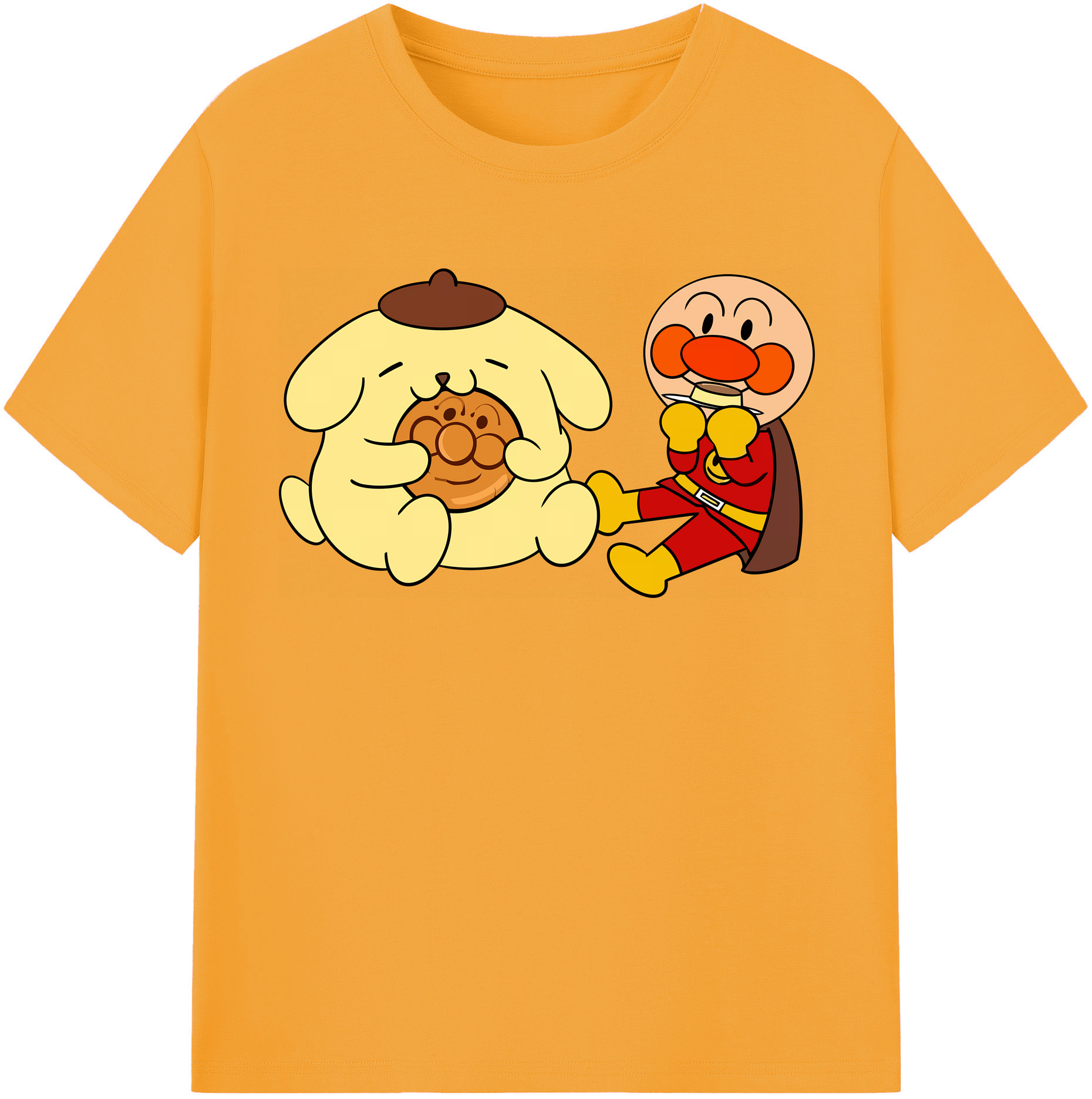 （画像用） アンパンマン Anpanman レディースカジュアルプリントTシャツ（綿100％）
