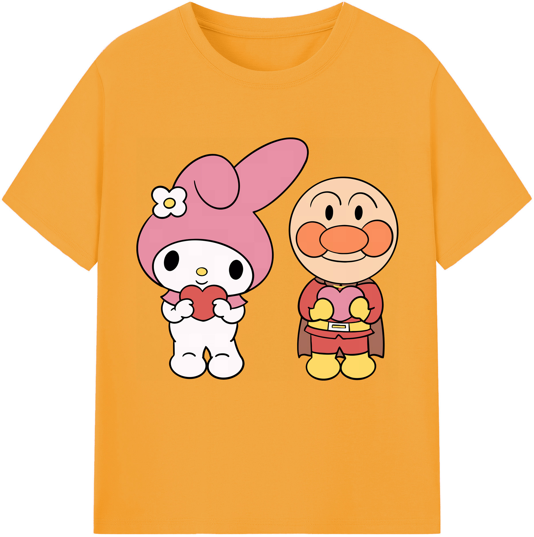 （画像用） アンパンマン Anpanman レディースカジュアルプリントTシャツ（綿100％）