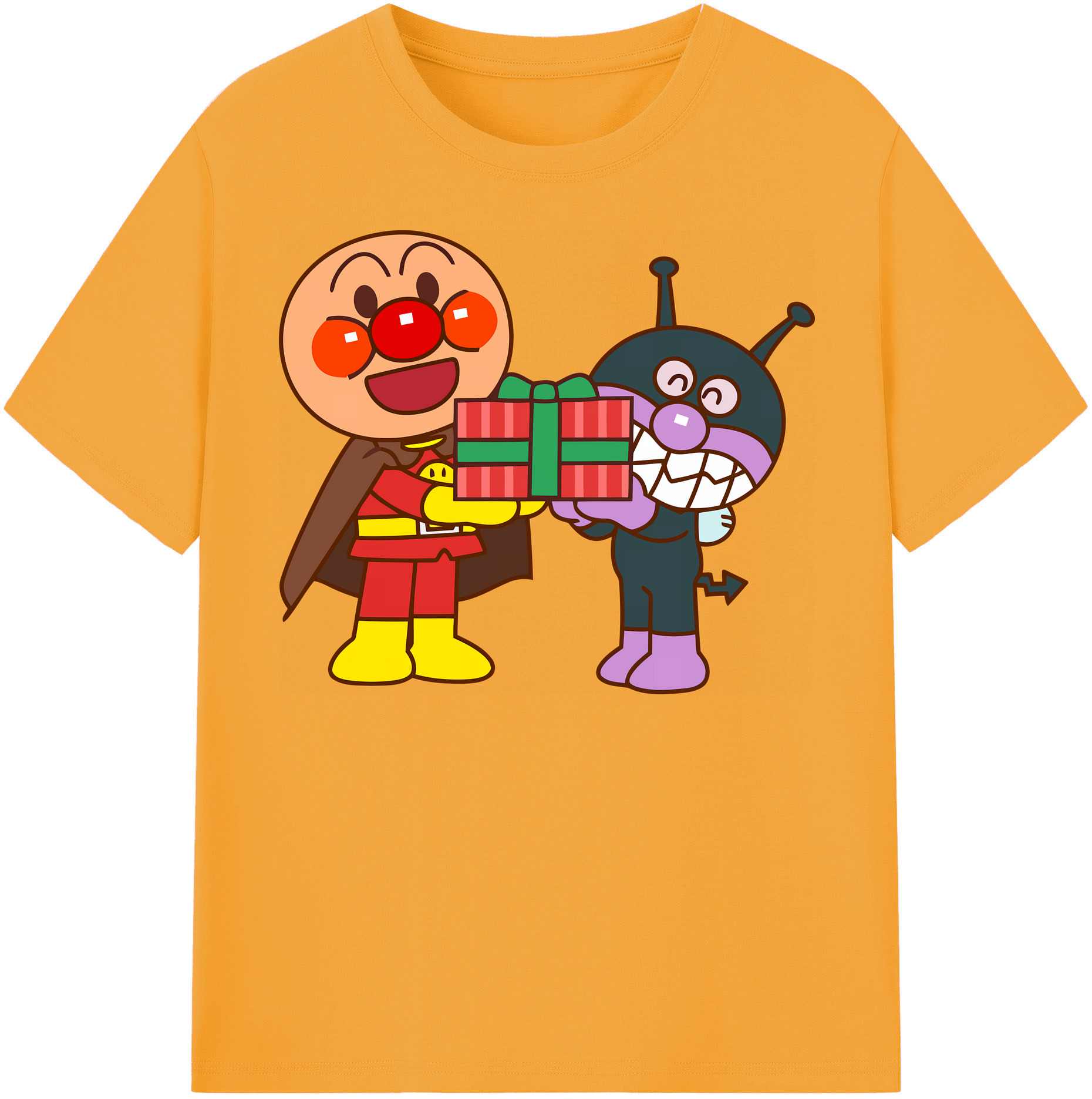 （画像用） アンパンマン Anpanman レディースカジュアルプリントTシャツ（綿100％）