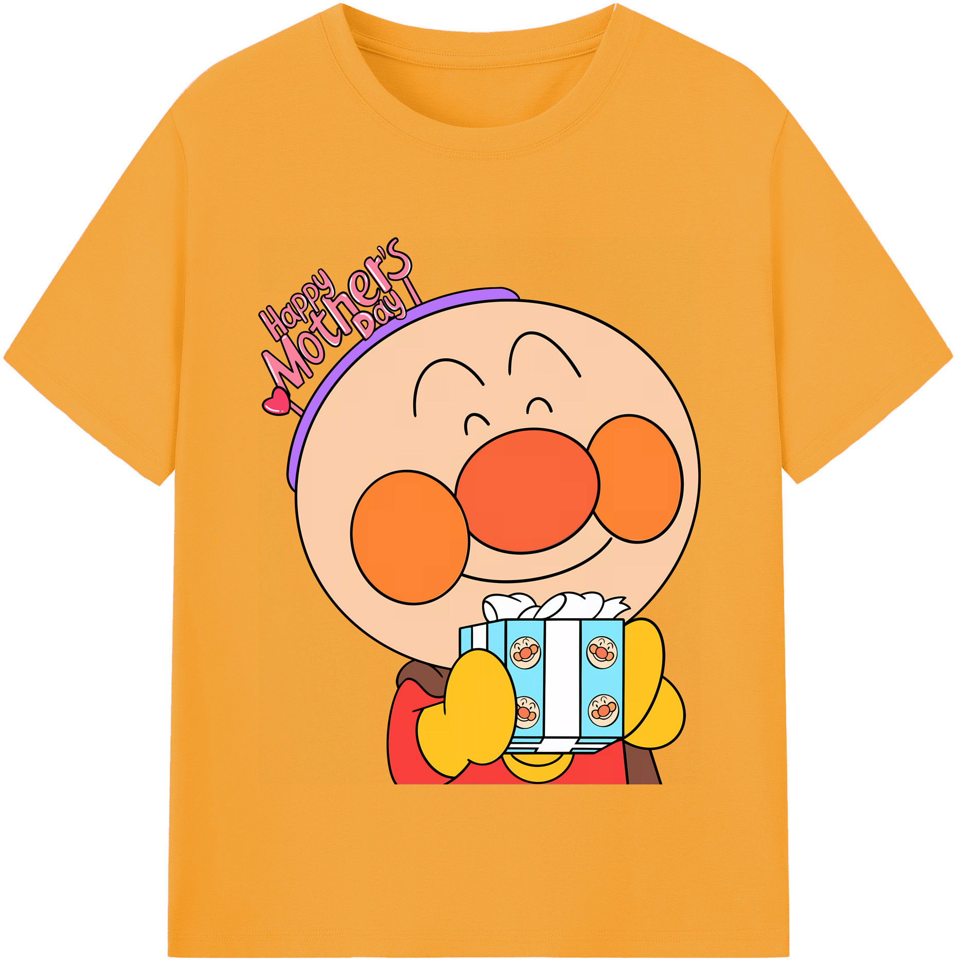 （画像用） アンパンマン Anpanman レディースカジュアルプリントTシャツ（綿100％）