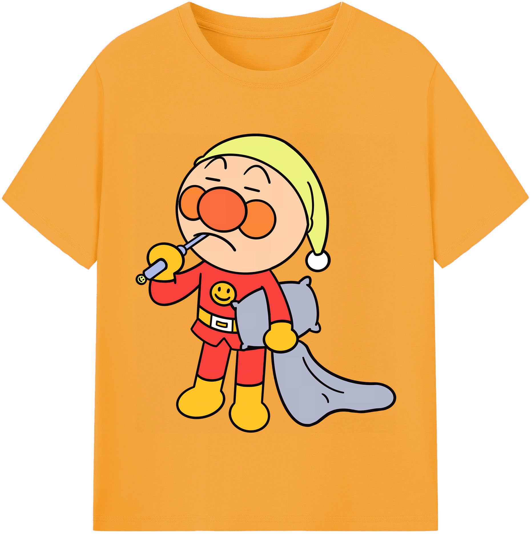 （画像用） アンパンマン Anpanman レディースカジュアルプリントTシャツ（綿100％）