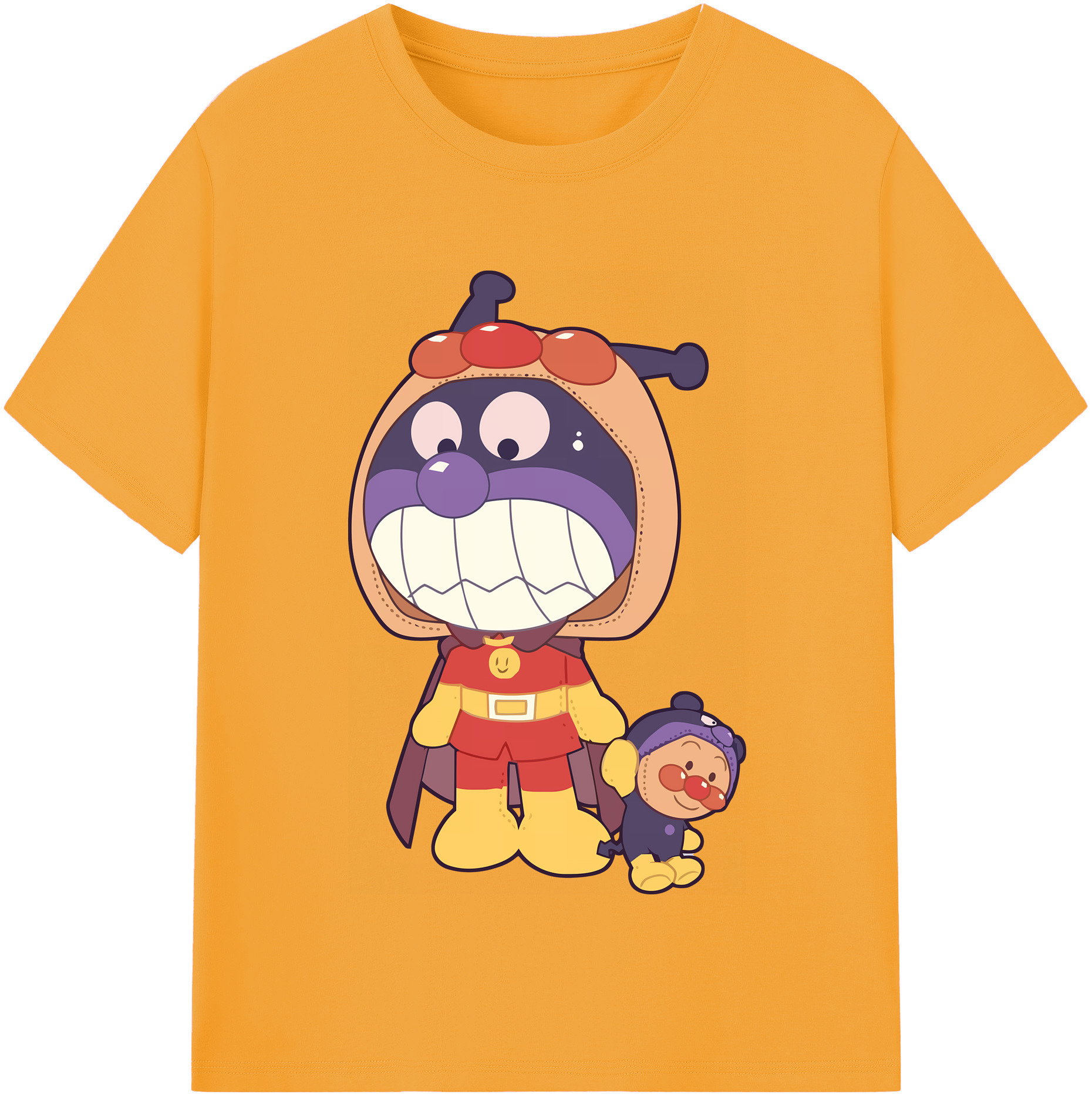 （画像用） アンパンマン Anpanman レディースカジュアルプリントTシャツ（綿100％）