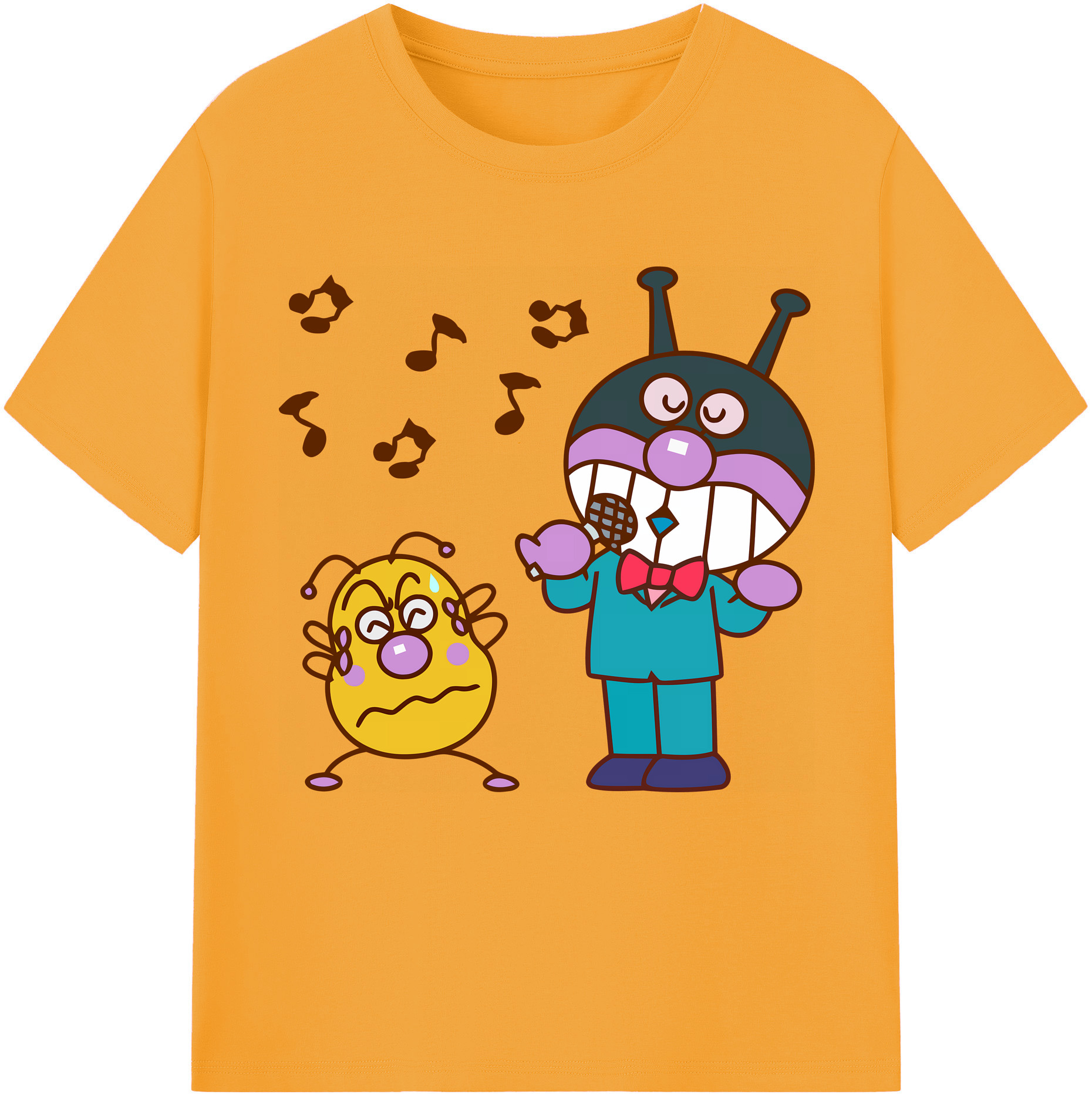 （画像用） アンパンマン Anpanman レディースカジュアルプリントTシャツ（綿100％）